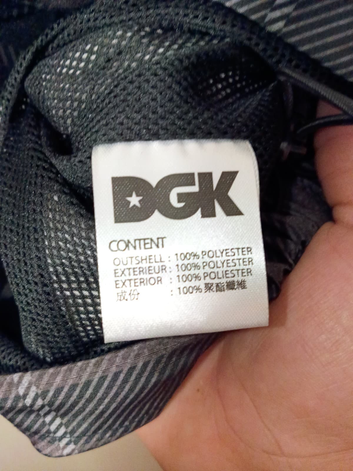 DGK 1/4 Zip Hooded Anorak Jacket Men's Size M Black Gray Plaid - Thumbnail 18