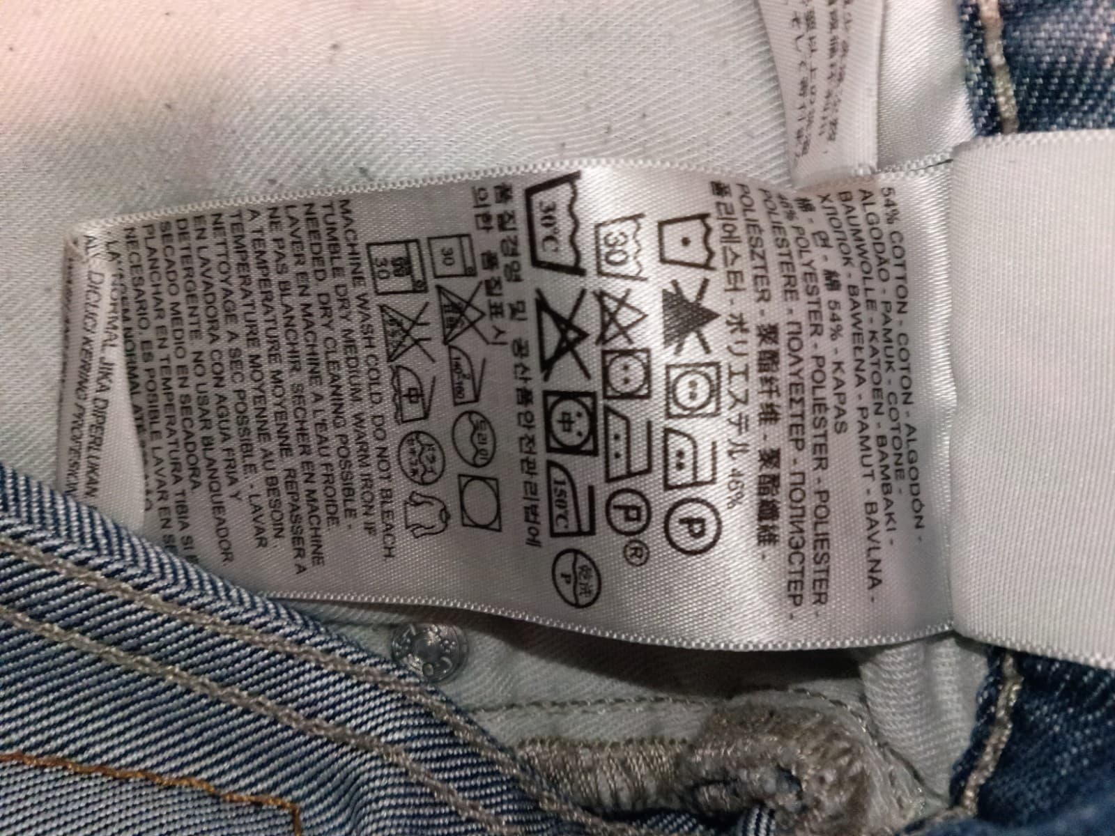 Levi's Men's Straight Fit Blue Light Wash Denim Jeans Mid Rise 5-Pocket - Thumbnail 10