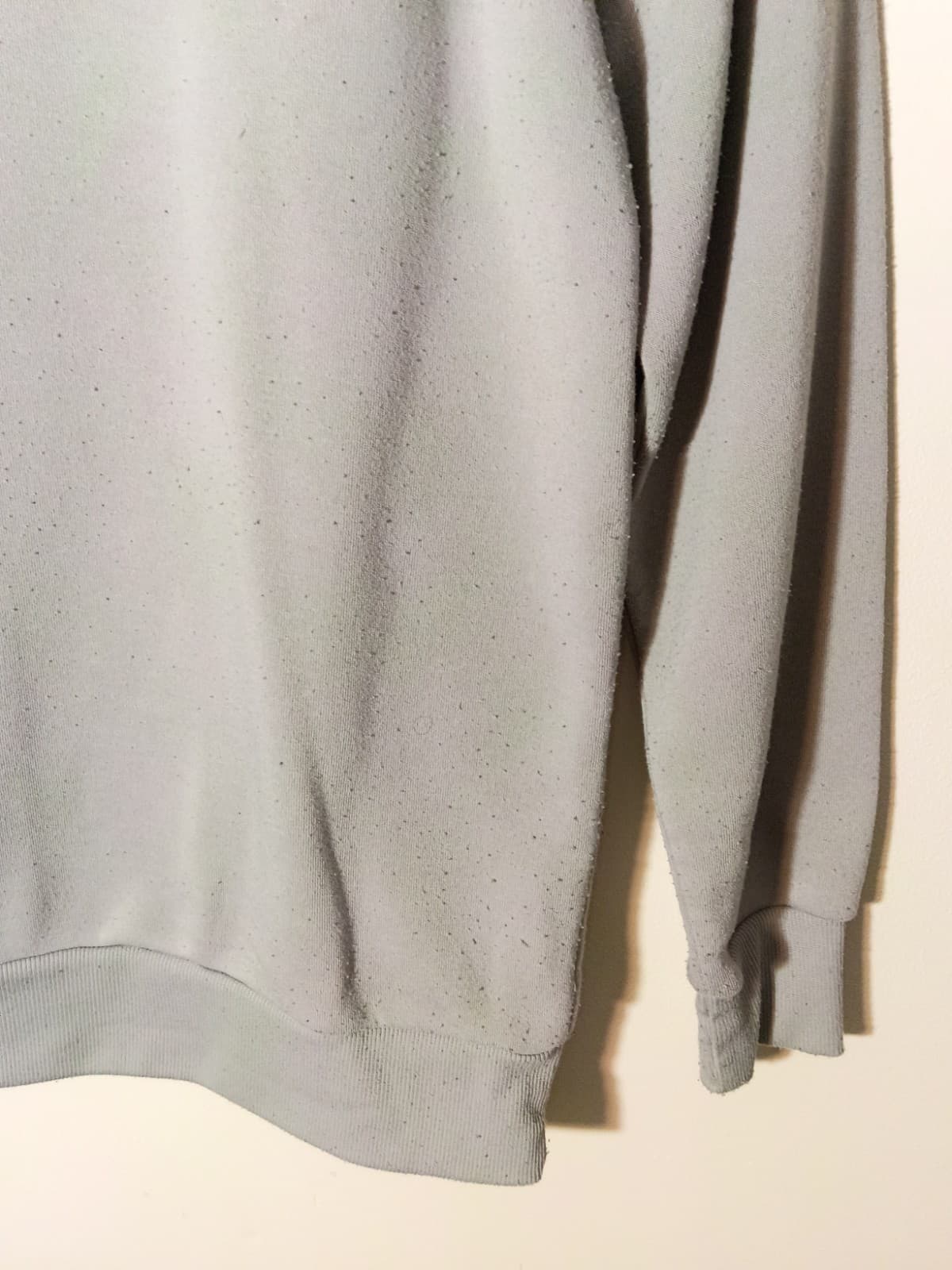 Crooks & Castles Men's Size M Gray Crewneck Fleece Pullover Logo Sweatshirt - Thumbnail 4