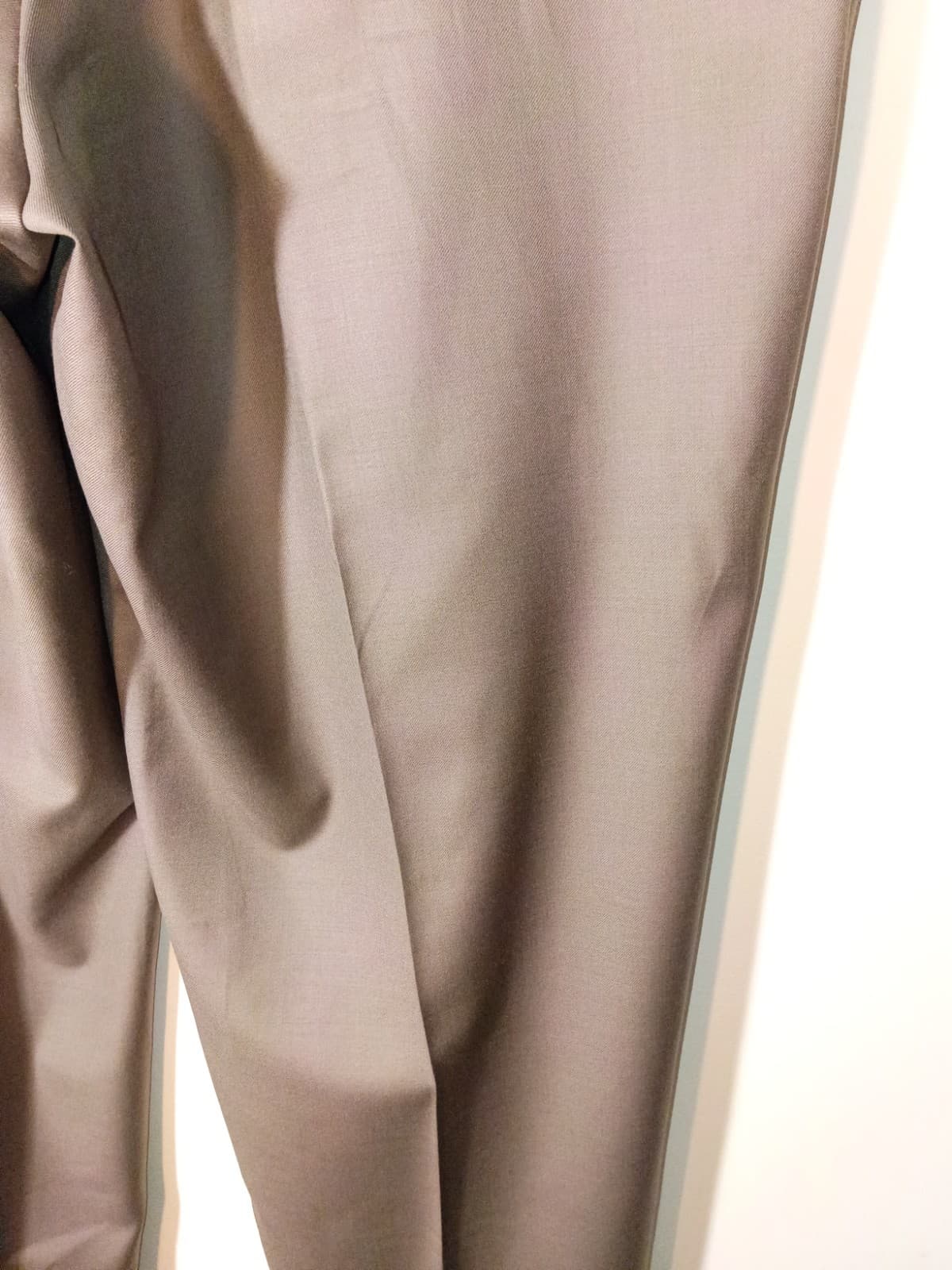 Ralph Lauren Lauren Dress Pants Mens 38 Gray Wool Cashmere Pleated Cuffed - Thumbnail 4