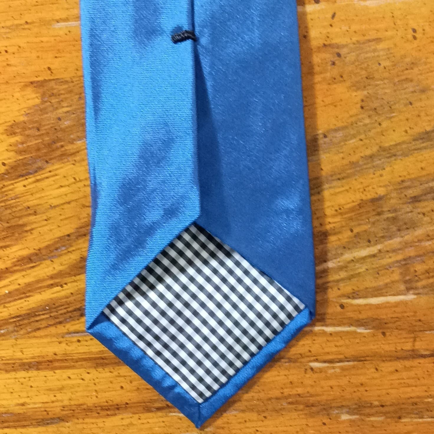 Ben Sherman Men’s Silk Satin Tie Blue Solid Classic Standard Handmade - Thumbnail 7