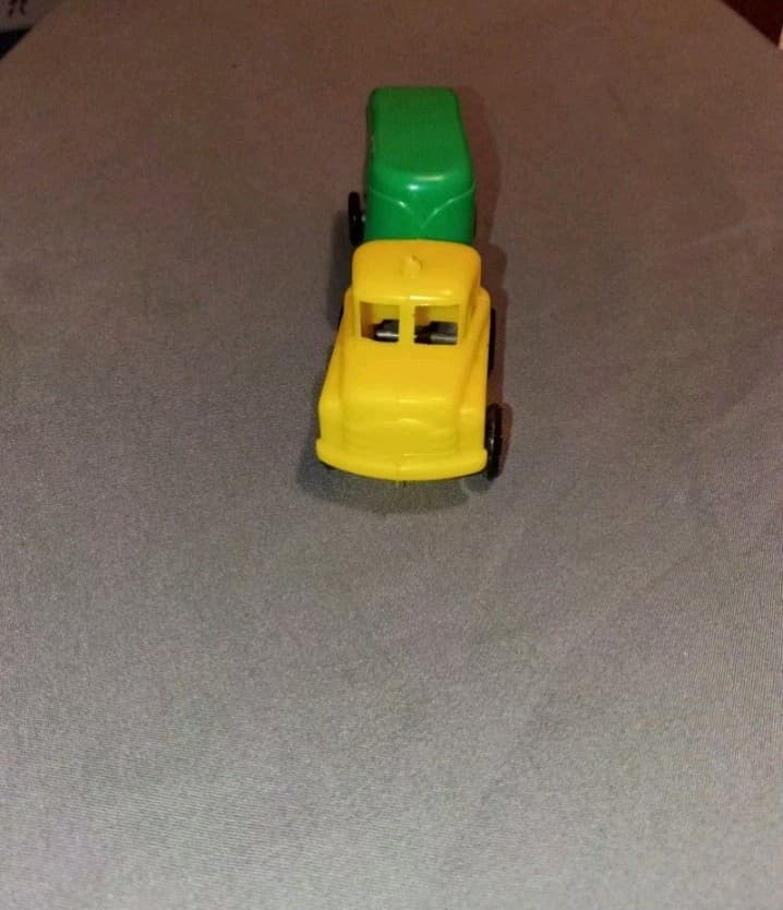 Nylint Vintage Plastic Toy Semi Truck & Trailer Yellow Cab Green Trailer - Thumbnail 3