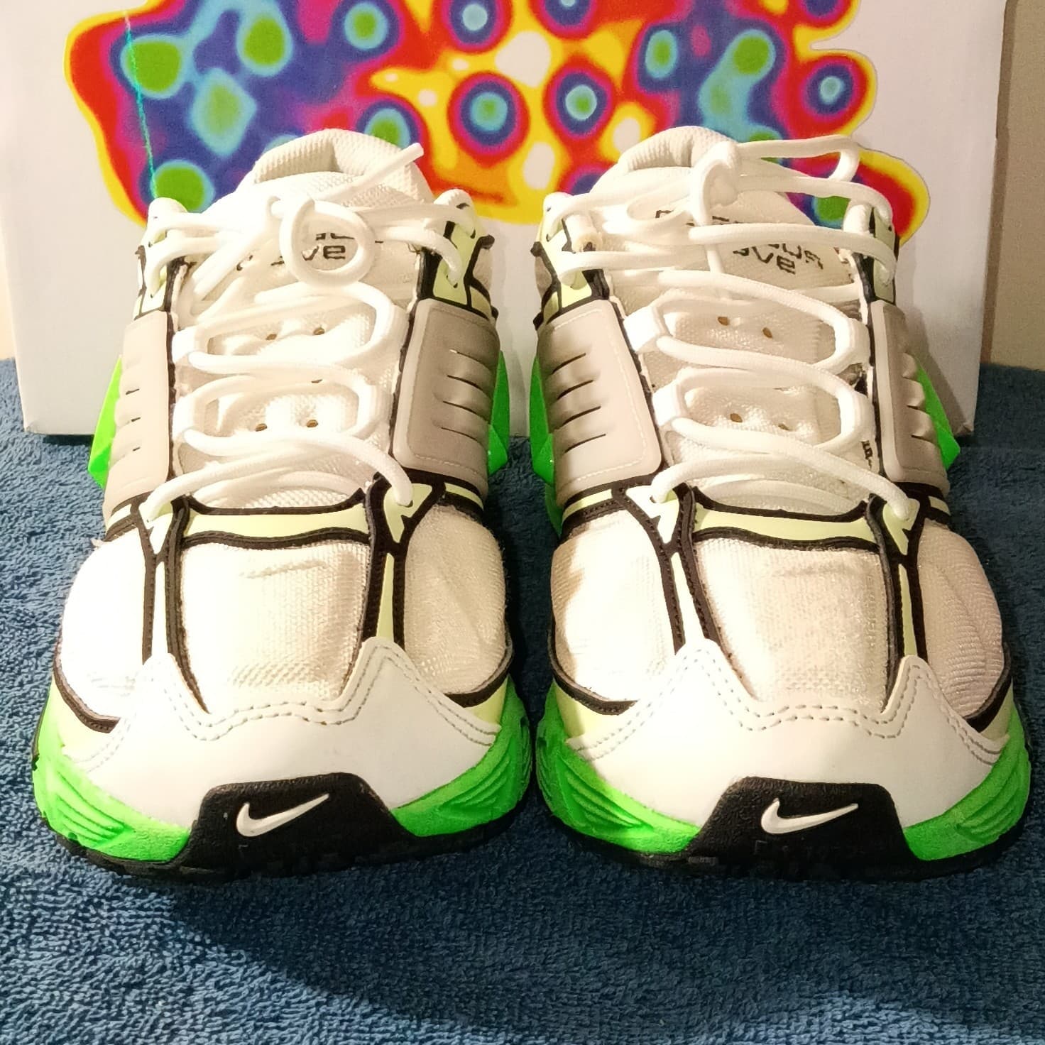 Nike Pegasus Wave Men’s Running Sneaker US 9.5 White/Green/Gray IB0612-103 - Thumbnail 2