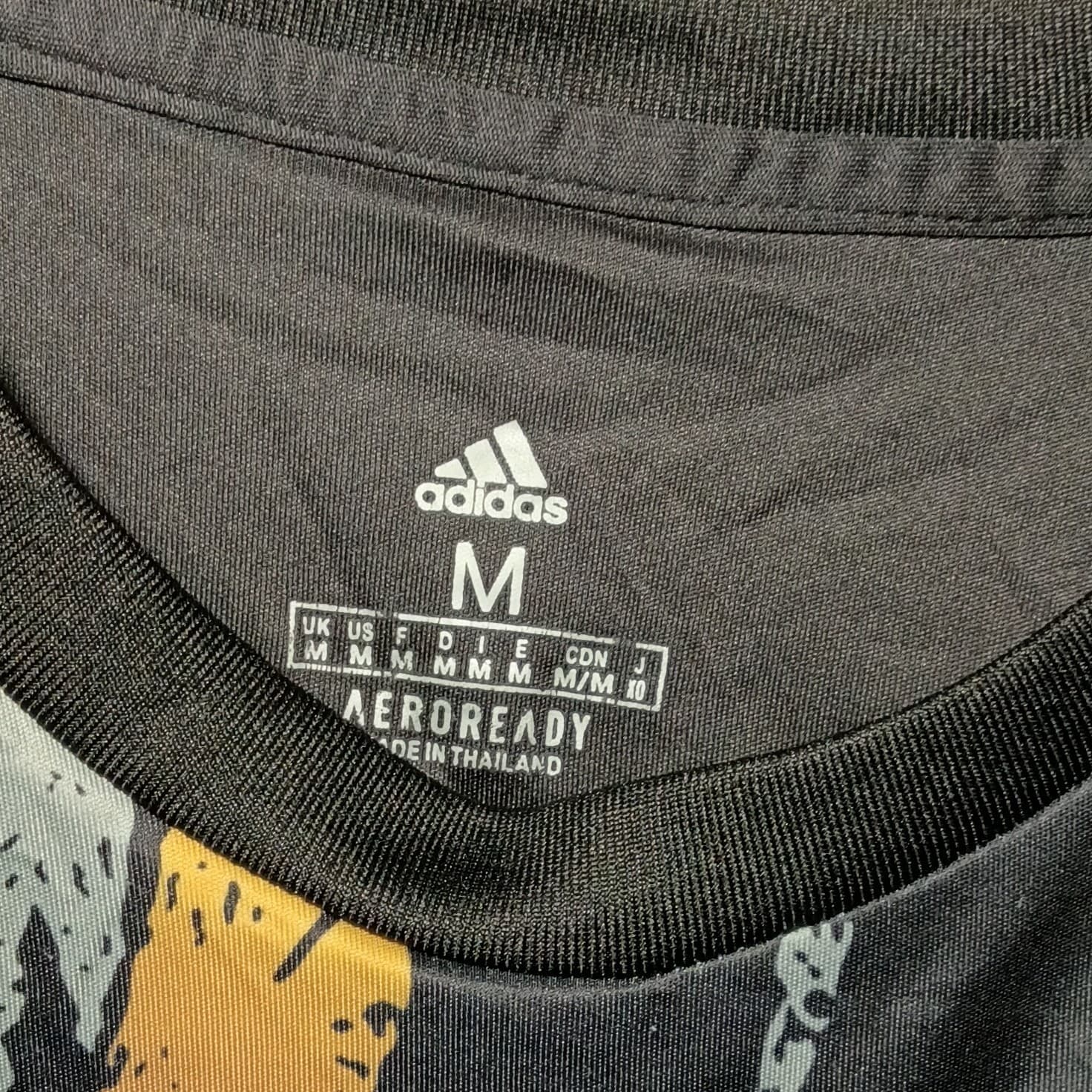 adidas Tigres UANL Soccer Jersey Aeroready Mario #15 Size M Black/Gray/Gold - Thumbnail 6