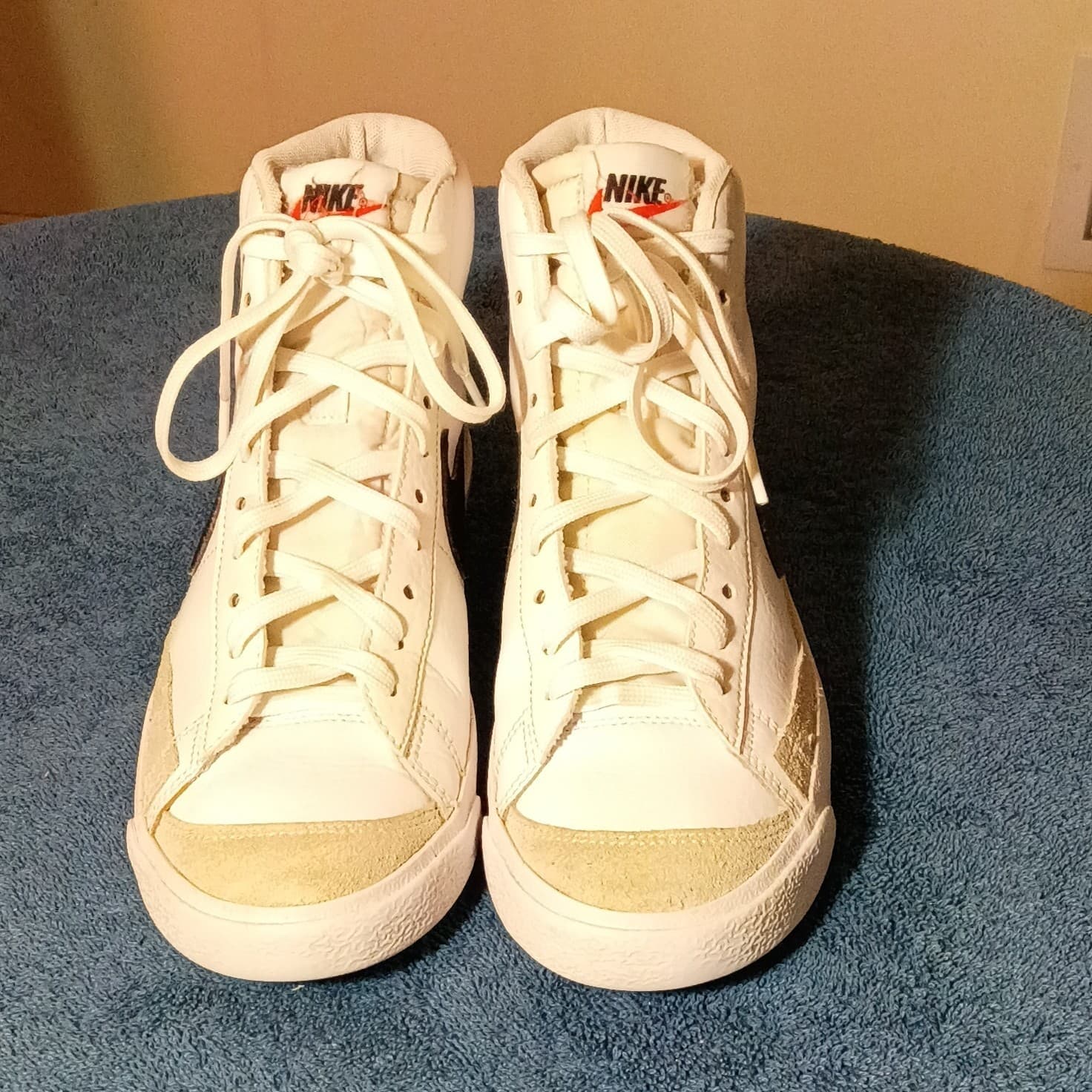 Nike Blazer Mid 77 Unisex Kids Sneaker White/Black US 7Y EU 40 DA4086-100 - Thumbnail 2