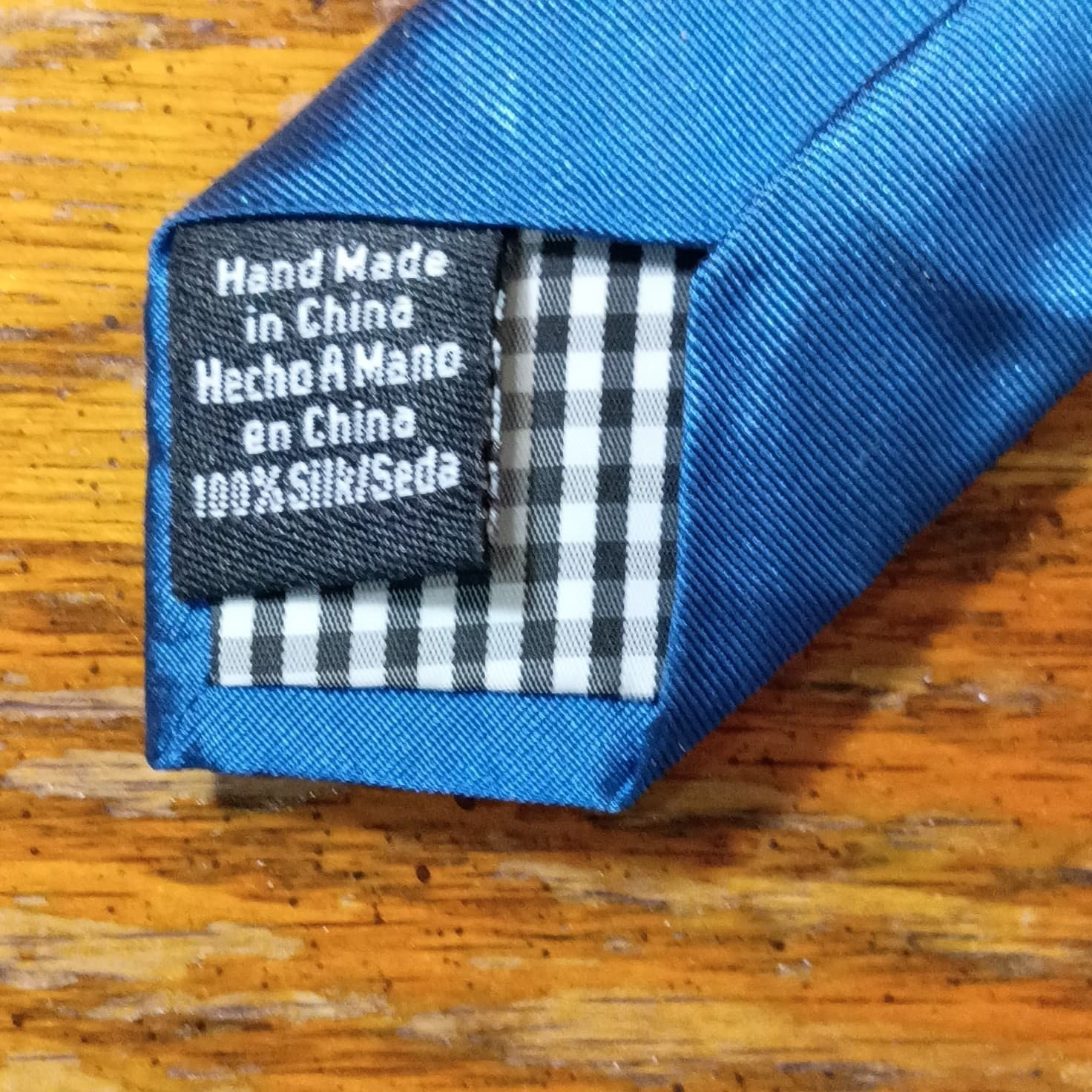 Ben Sherman Men’s Silk Satin Tie Blue Solid Classic Standard Handmade - Thumbnail 8