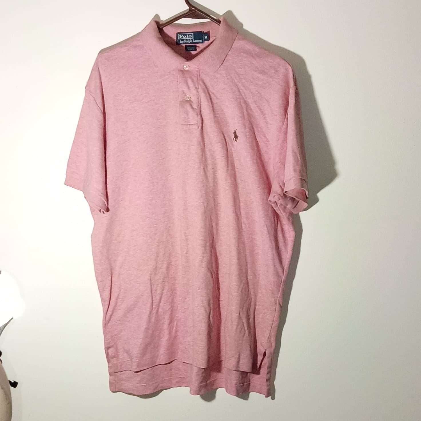 Polo by Ralph Lauren Polo Shirt Mens M Pink Cotton Short Sleeve