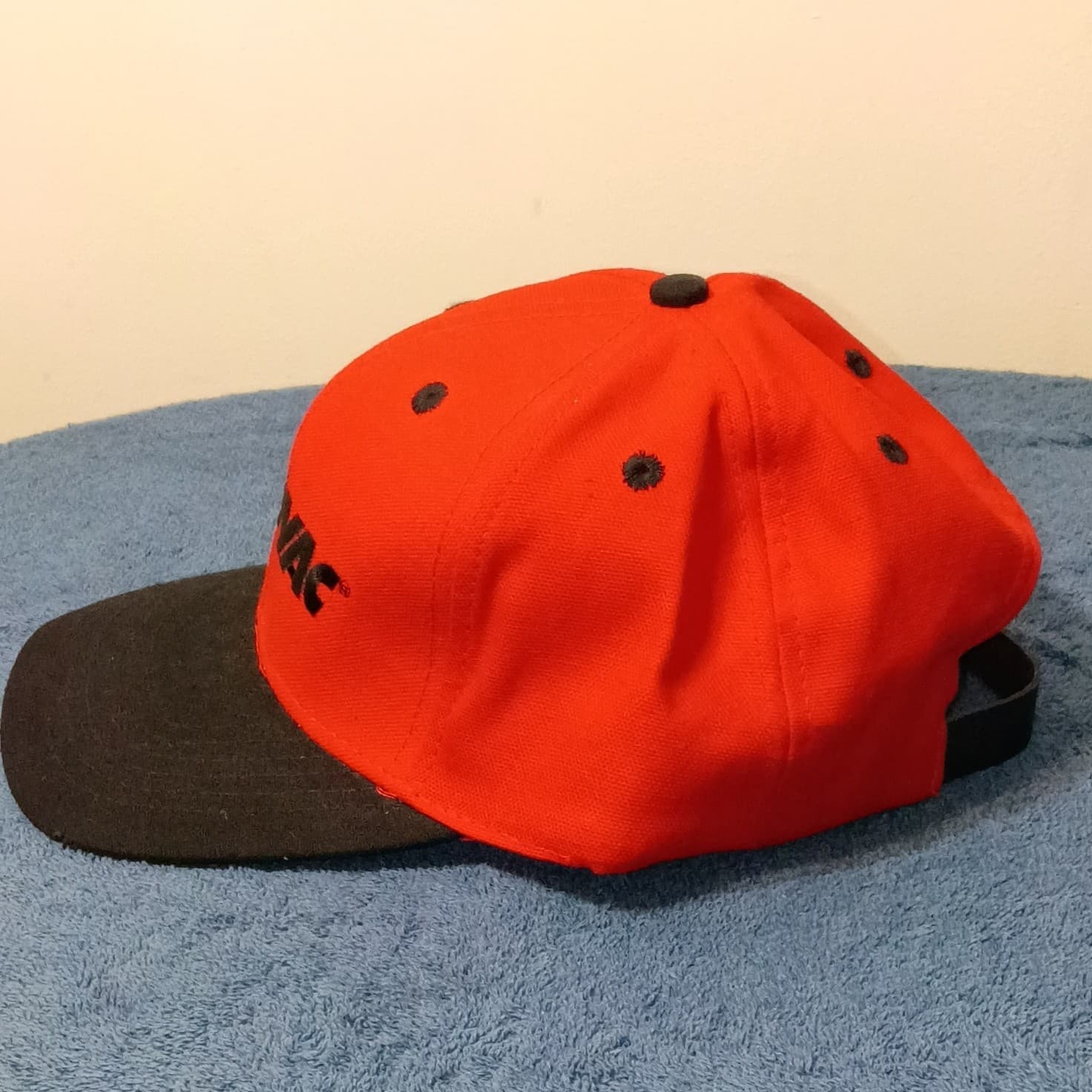 Rayovac Logo Baseball Cap Hat Mens One Size Adjustable Red Black Solid - Thumbnail 4