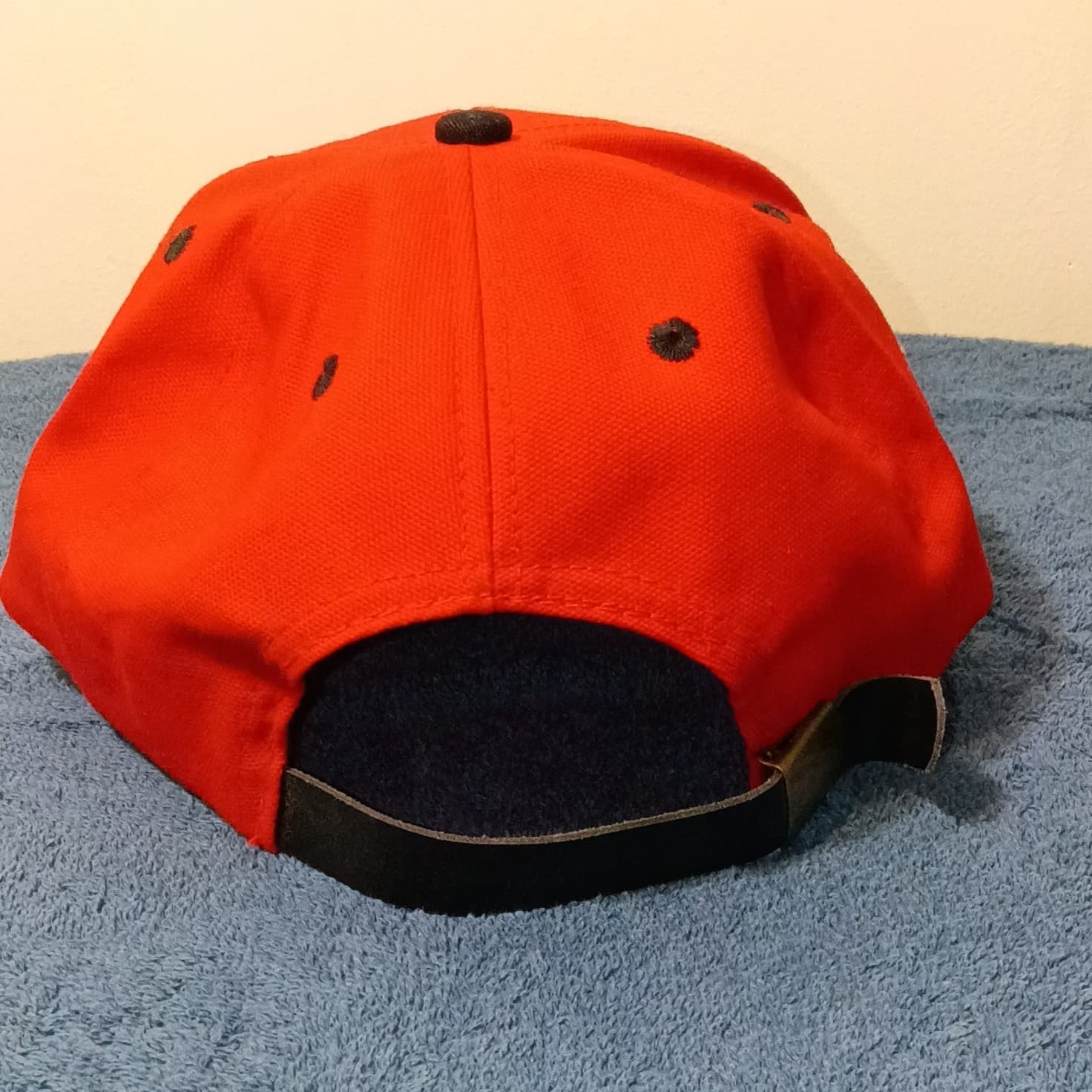 Rayovac Logo Baseball Cap Hat Mens One Size Adjustable Red Black Solid - Thumbnail 3