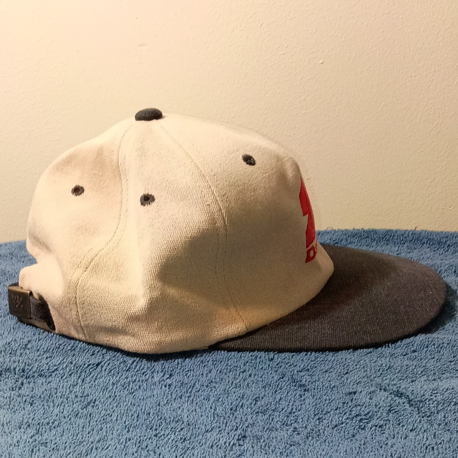 Yupoong DataZed Logo Baseball Cap Hat Mens One Size Adjustable White Black Red - Thumbnail 2