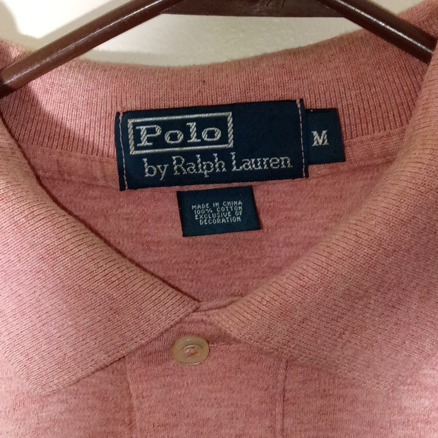 Polo by Ralph Lauren Polo Shirt Mens M Pink Cotton Short Sleeve - Thumbnail 6