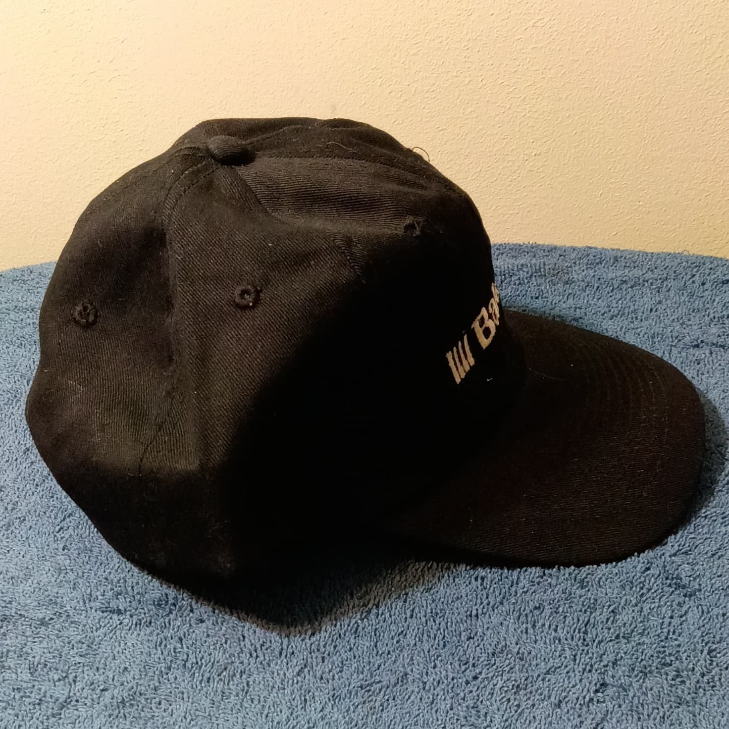 Baldwin Embroidered Logo Baseball Cap Hat Mens Black Classic Baseball Style - Thumbnail 2