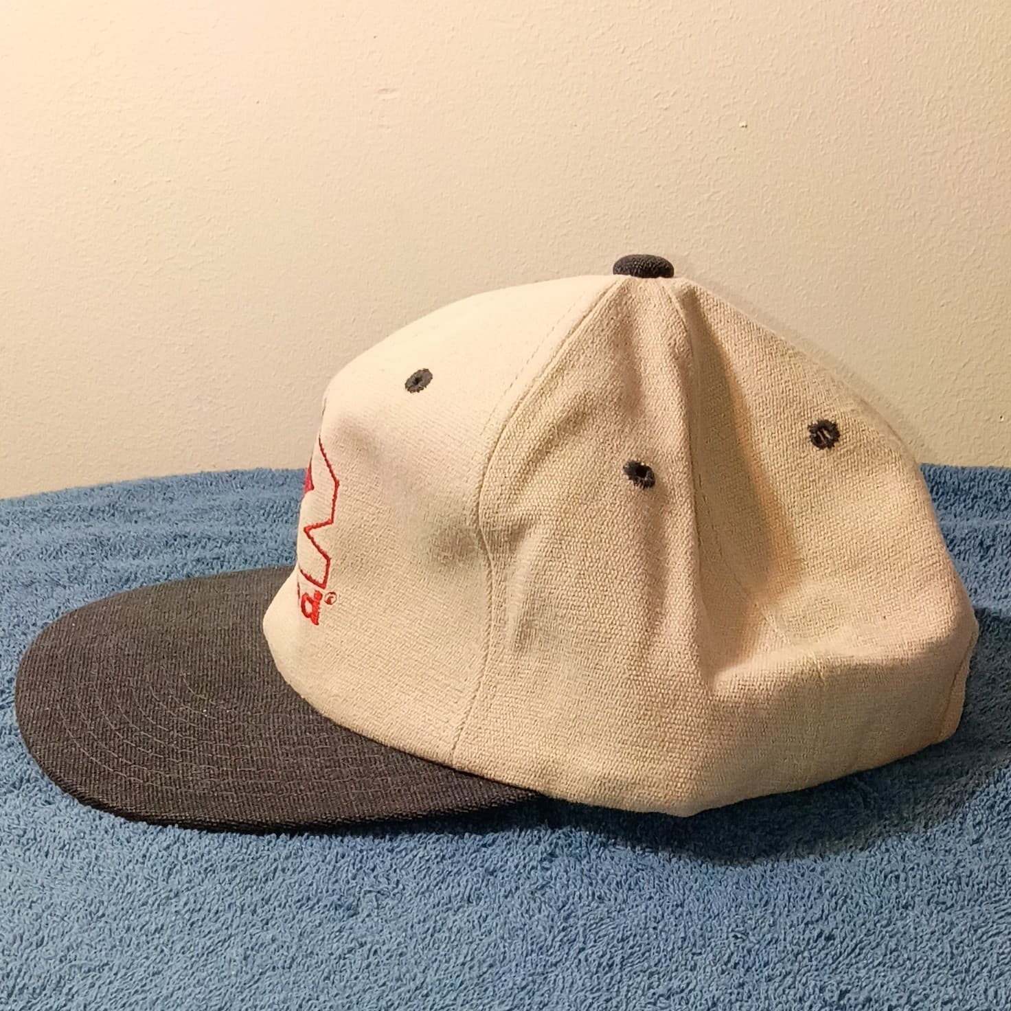 Yupoong DataZed Logo Baseball Cap Hat Mens One Size Adjustable White Black Red - Thumbnail 4