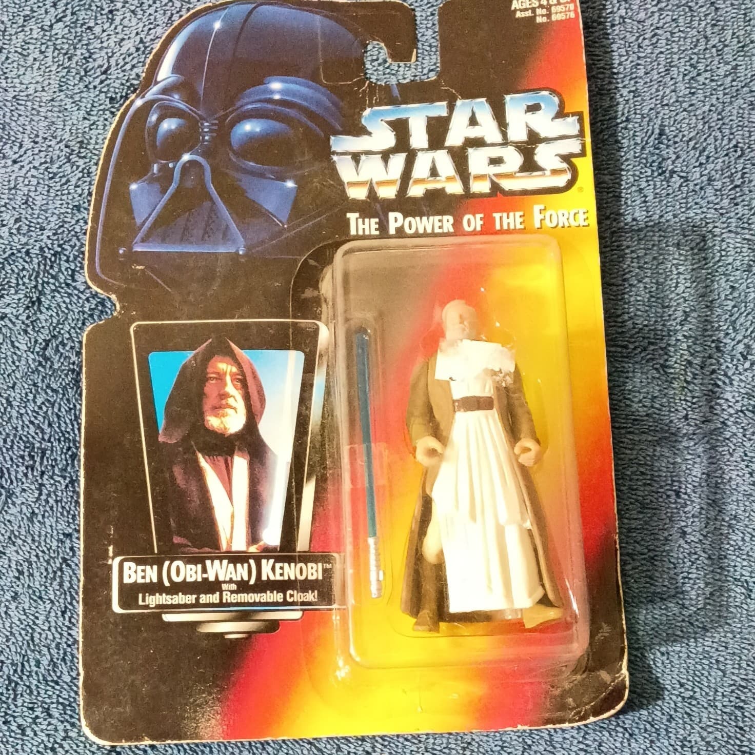 Kenner Star Wars POTF Ben (Obi-Wan) Kenobi Figure w/ Lightsaber Cloak Carded