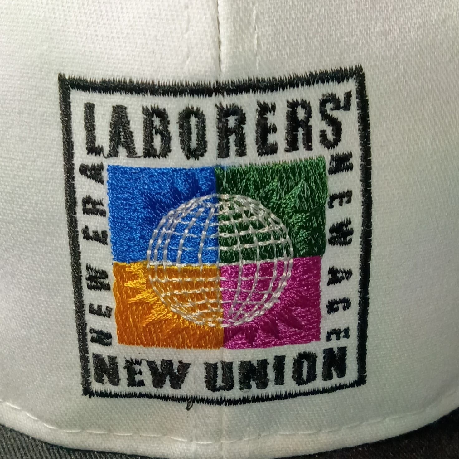 LIUNA Laborers Union New England Region Baseball Cap Hat Mens Adjustable White - Thumbnail 6