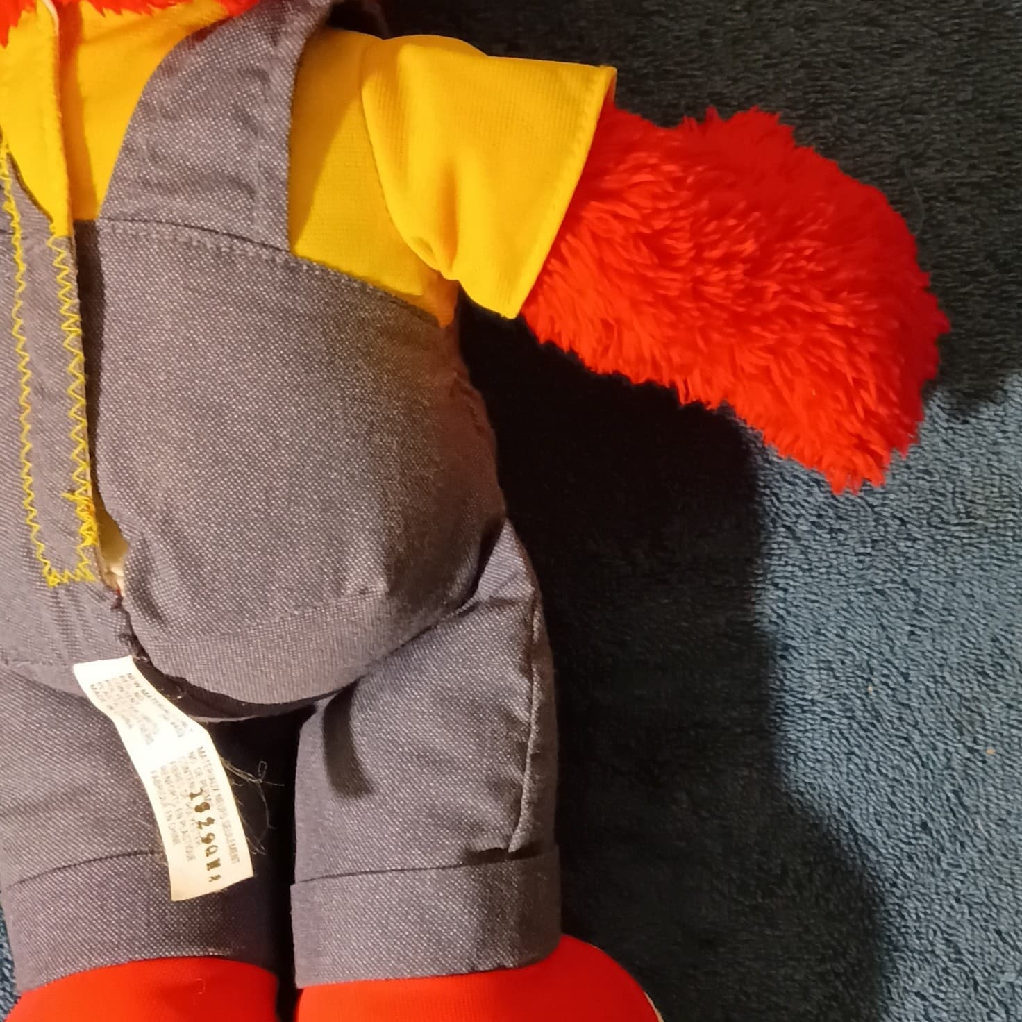 Fisher-Price Sesame Street Elmo Plush Doll ABCD Overalls Small 2006 - Thumbnail 12