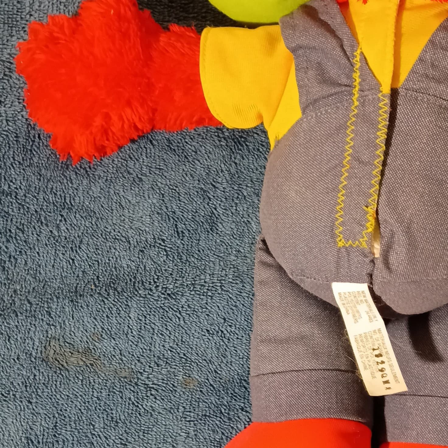 Fisher-Price Sesame Street Elmo Plush Doll ABCD Overalls Small 2006 - Thumbnail 13