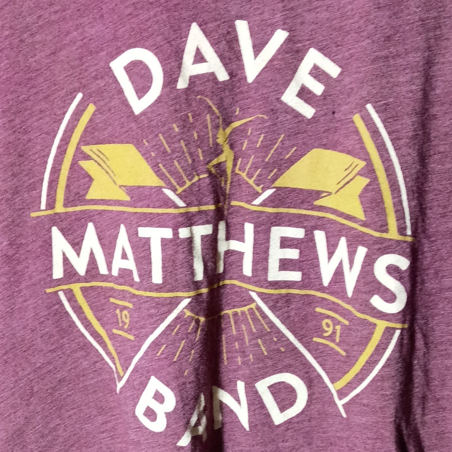 Bella+Canvas Dave Matthews Band Purple Graphic T-Shirt XL Rock & Pop - Thumbnail 4
