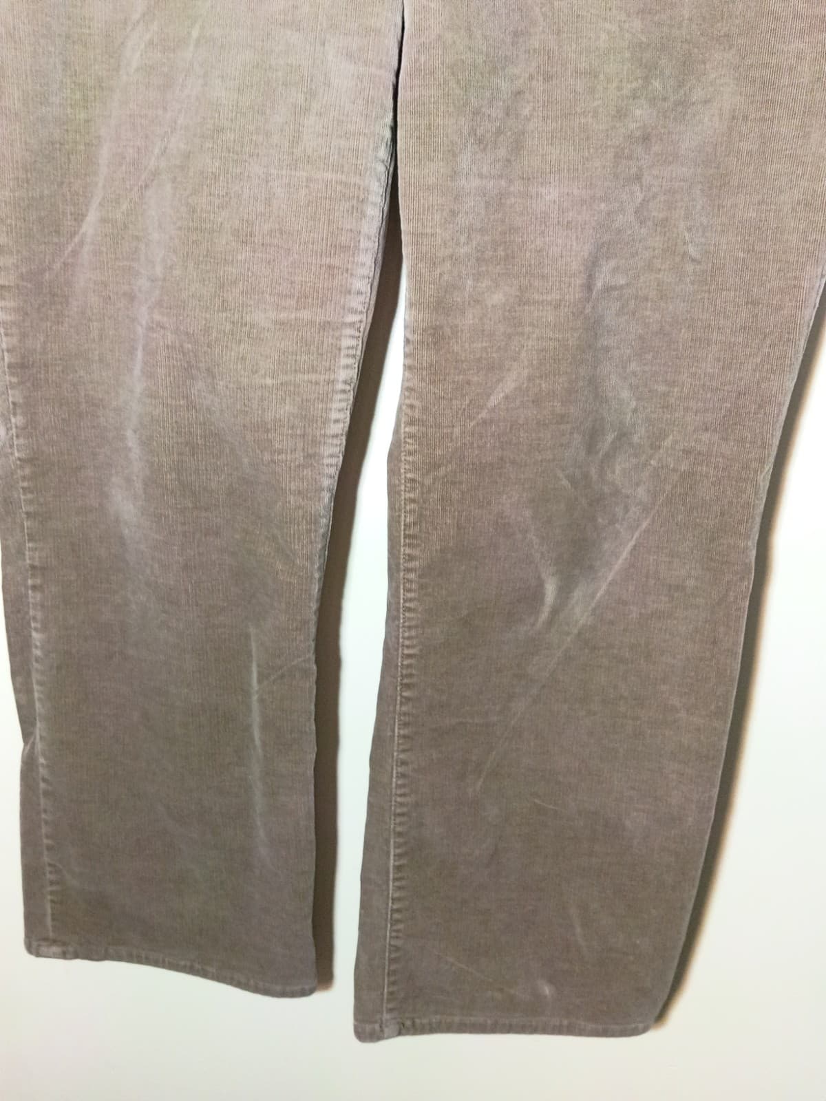 Lauren Ralph Lauren Brown Corduroy Straight Pants Zip Pockets Sz 14 - Thumbnail 4