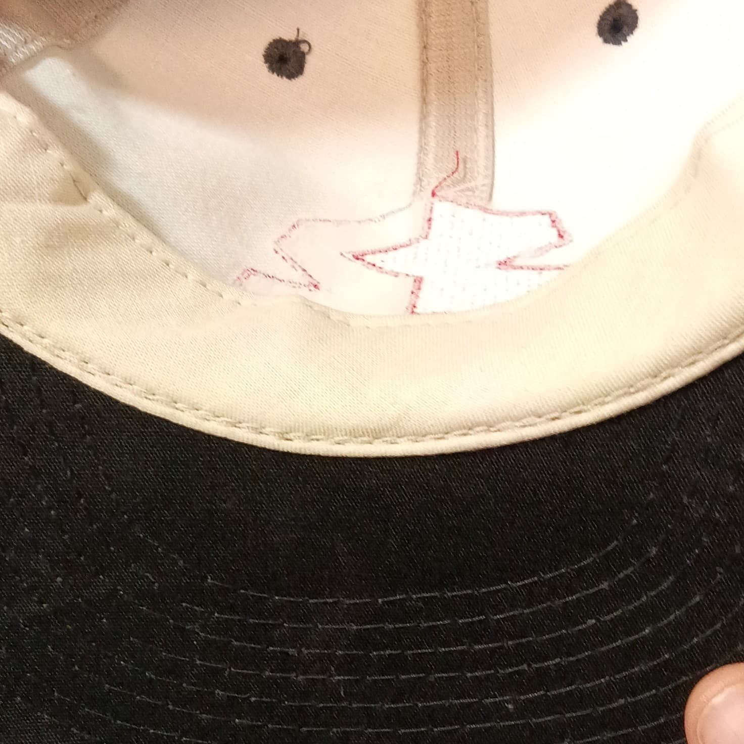 Yupoong DataZed Logo Baseball Cap Hat Mens One Size Adjustable White Black Red - Thumbnail 8