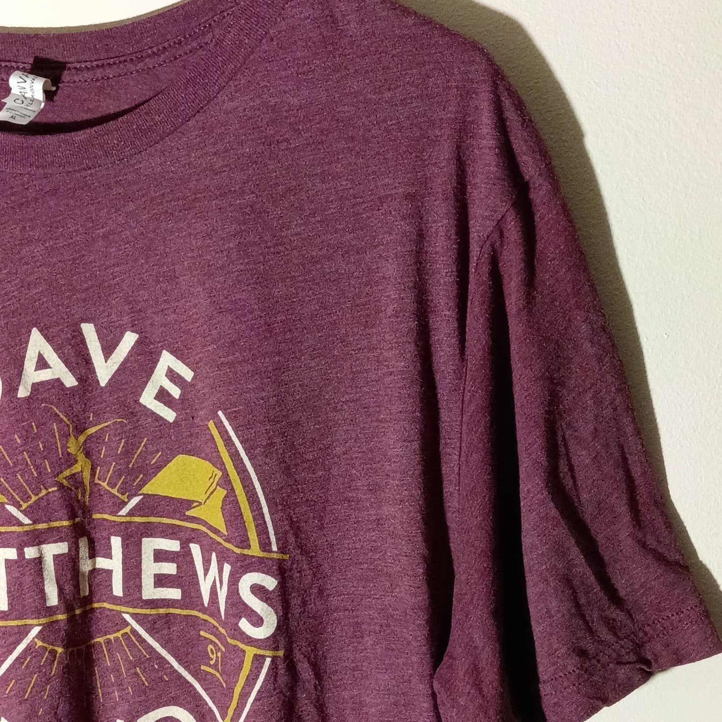 Bella+Canvas Dave Matthews Band Purple Graphic T-Shirt XL Rock & Pop - Thumbnail 2