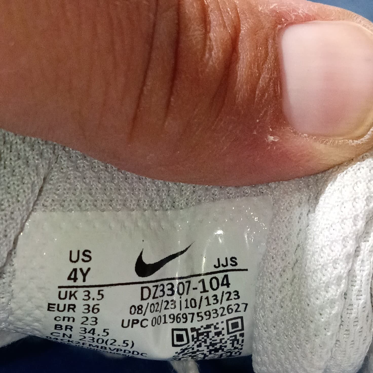 Boys Size 7Y Nike Air Max 1 Shoes OG Royal Athletic Sneakers DZ3307-104 - Thumbnail 6