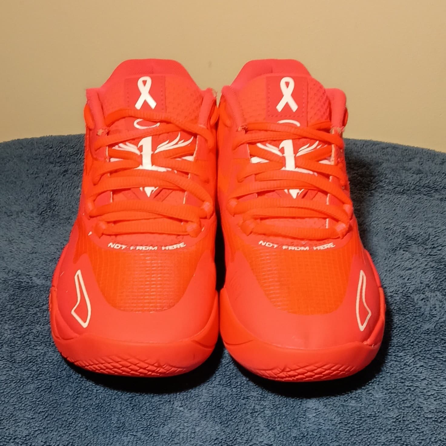 PUMA Sneakers Mens 7 Pink Lamelo Breast Cancer Awareness Basketball 309824-01 - Thumbnail 2