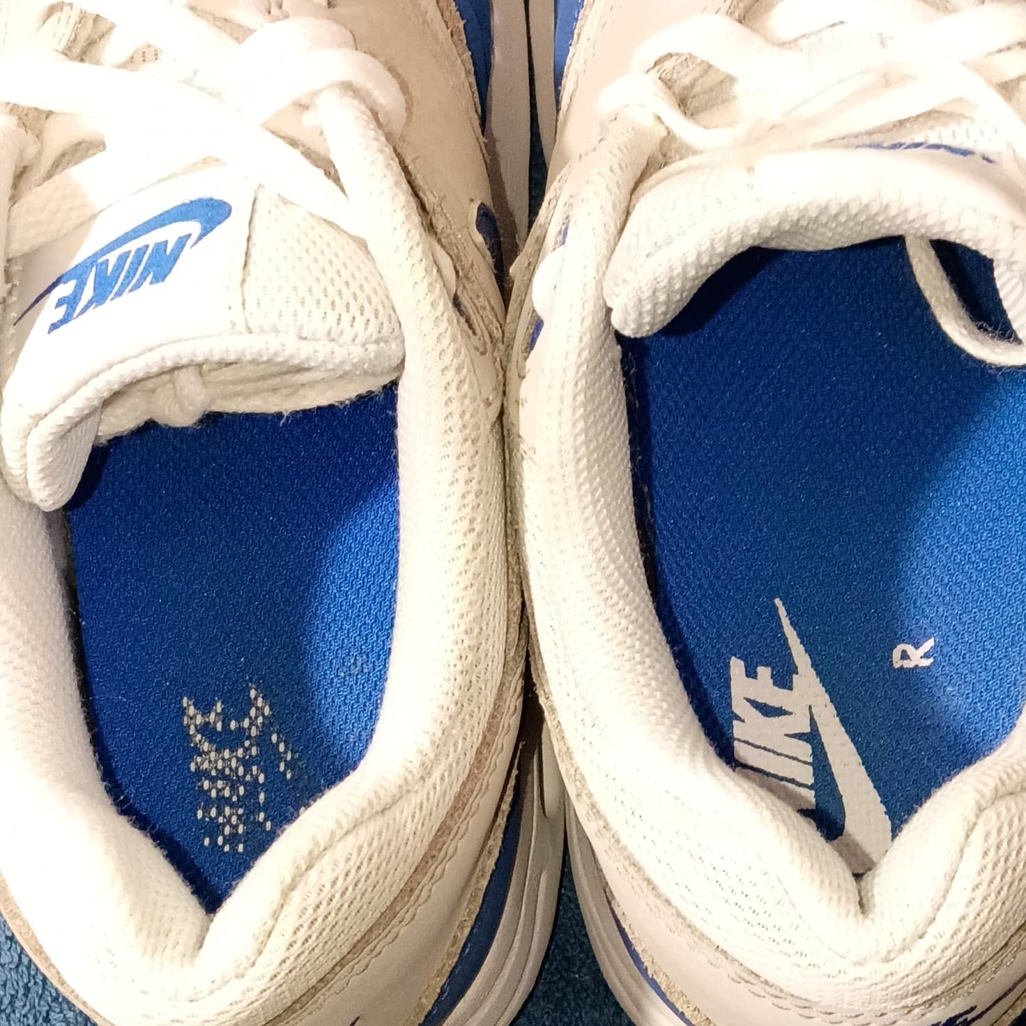 Boys Size 7Y Nike Air Max 1 Shoes OG Royal Athletic Sneakers DZ3307-104 - Thumbnail 7
