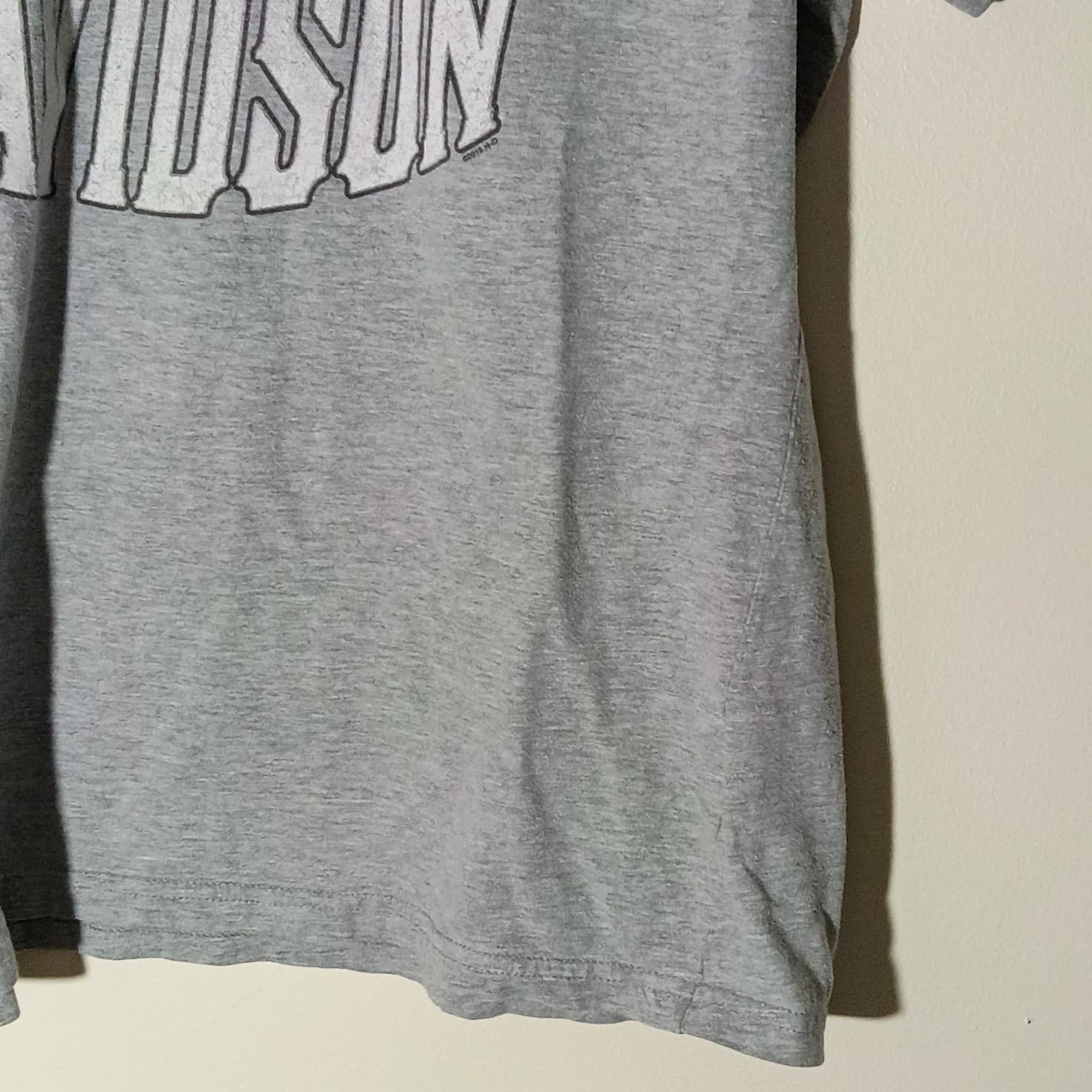 HARLEY DAVIDSON Motorcycles V-Neck T Shirt Women's Large Heather Grey - Thumbnail 3