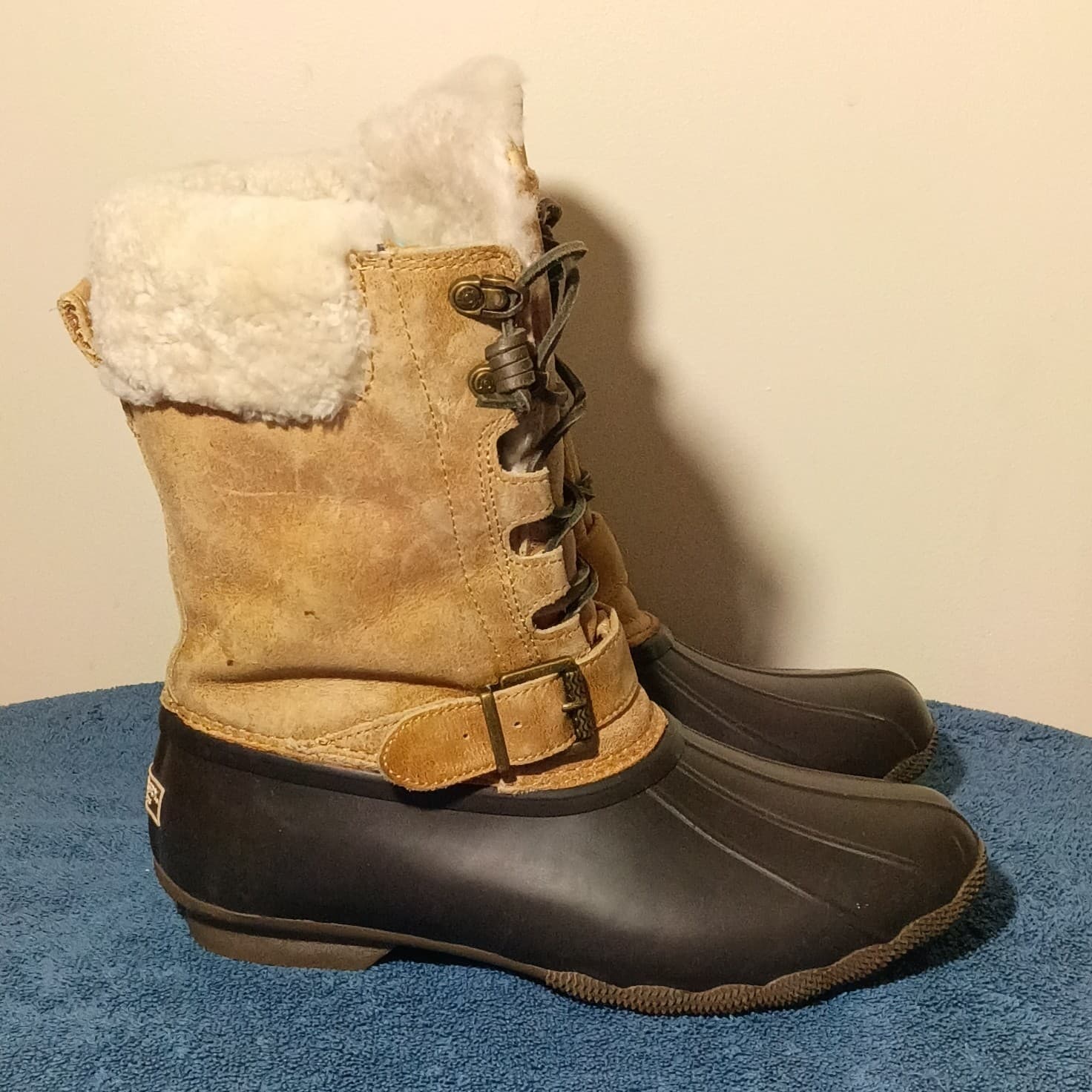 Sperry Saltwater Misty Women's Waterproof Rubber Duck Boots Size 6 - Thumbnail 3
