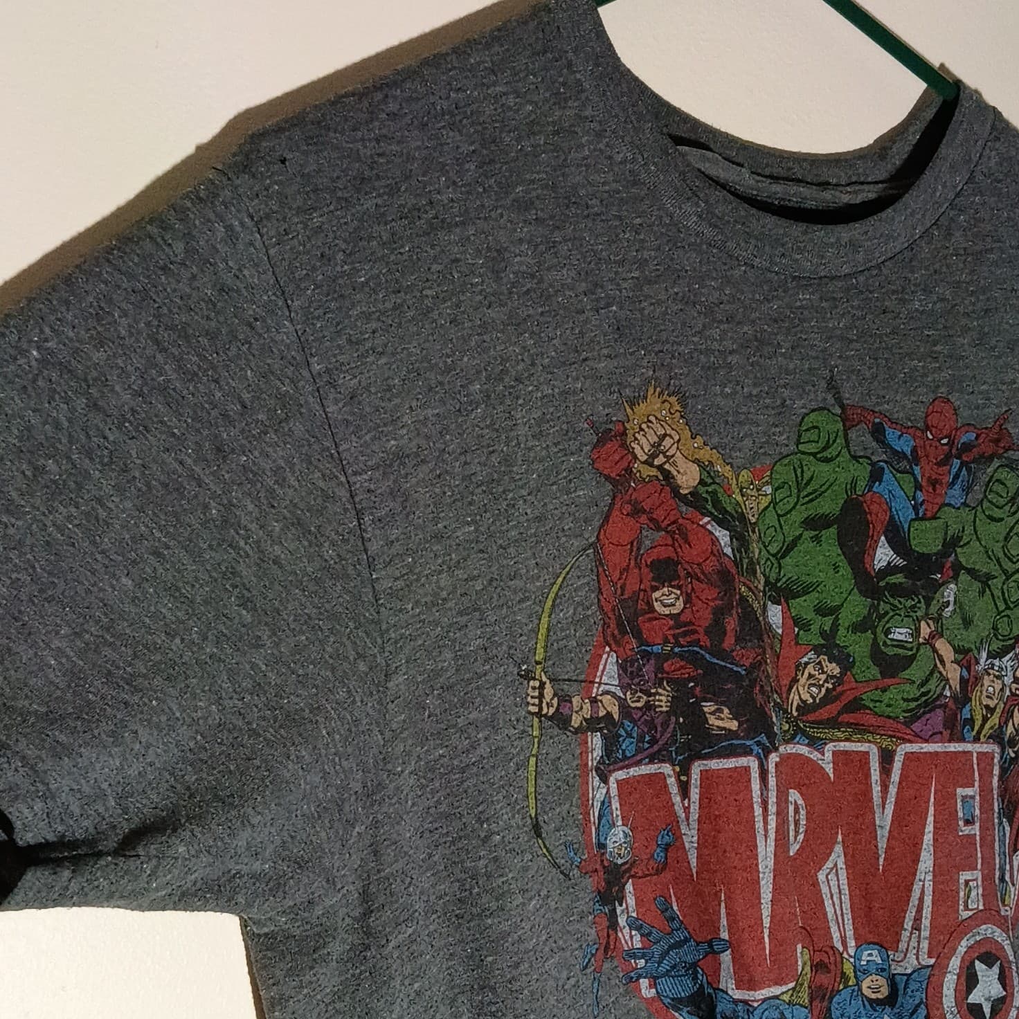 Marvel Graphic Print Short Sleeve Gray Men's T-Shirt Size Medium - Thumbnail 3