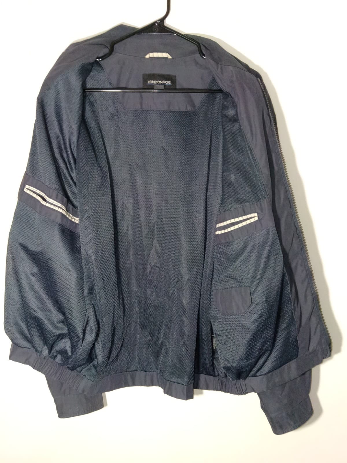 London Fog Men’s Navy Blue Zip-Up Jacket Size XL Mesh Lining Zip Pockets Vented - Thumbnail 15
