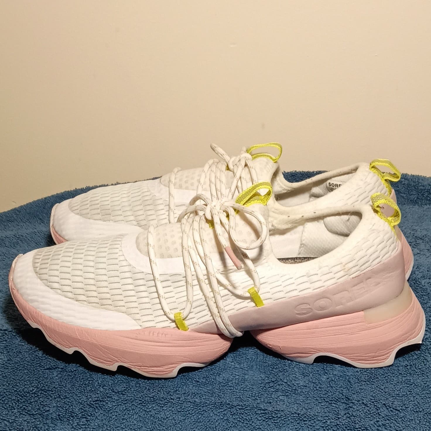Sorel Kinetic Impact Lace Sneakers White Women’s 9.5 Running Casual Shoes - Thumbnail 6