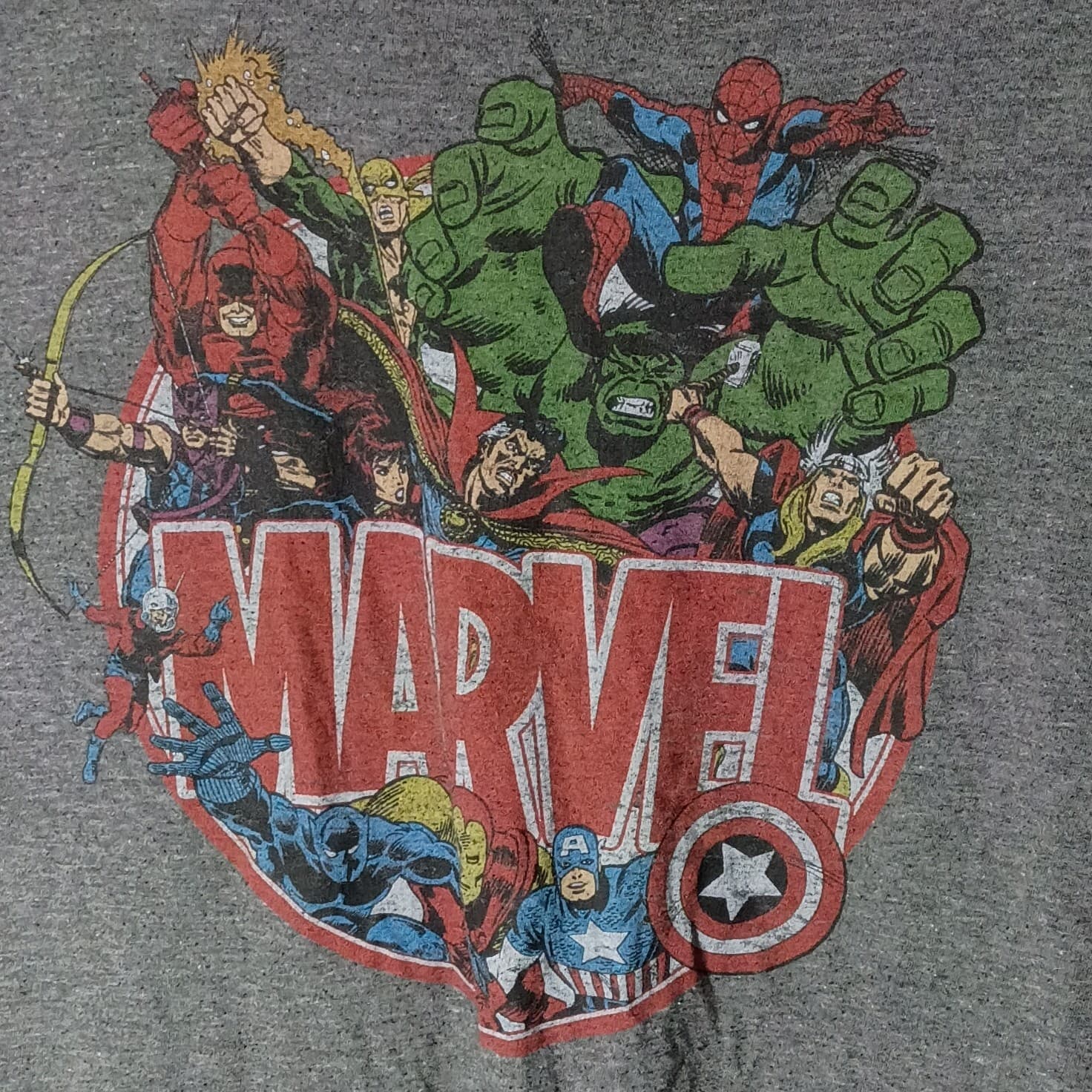 Marvel Graphic Print Short Sleeve Gray Men's T-Shirt Size Medium - Thumbnail 6