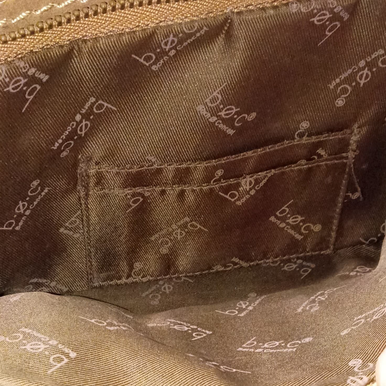 BOC Crossbody Purse Shoulder Bag Brown Tan Leather Born Concept B.O.C. Handbag - Thumbnail 14