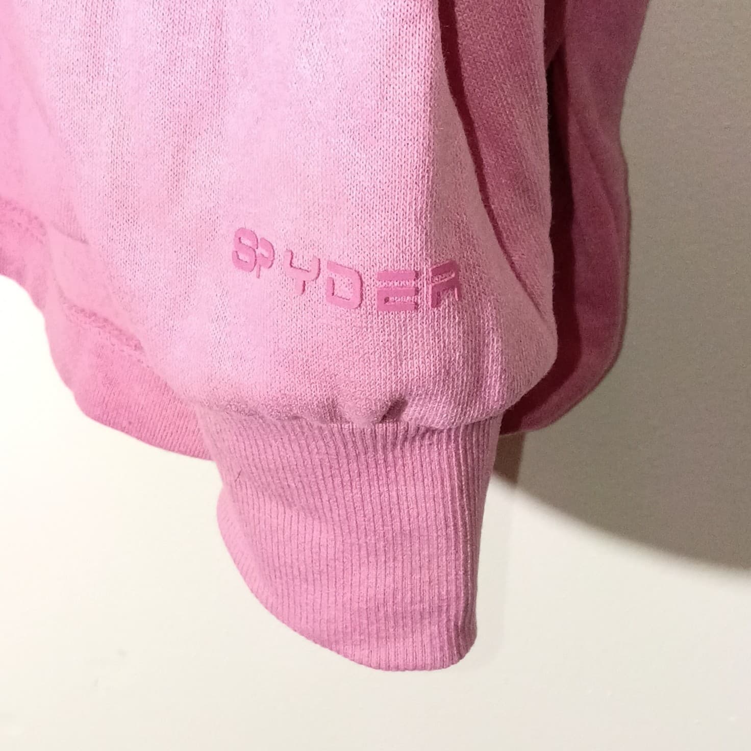 Spyder Pink Logo Crewneck Fleece Cotton Pullover Sweatshirt Women's L - Thumbnail 2