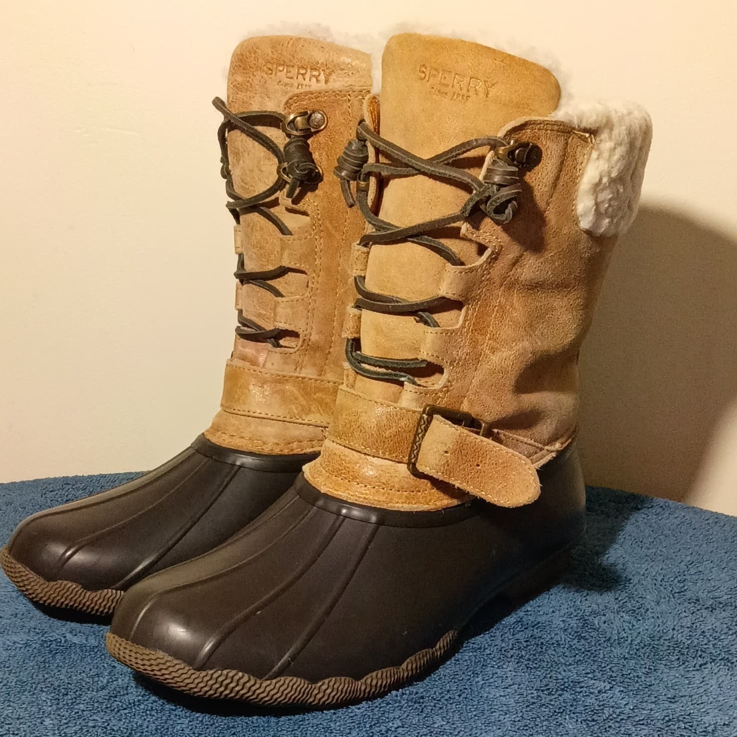 Sperry Saltwater Misty Women's Waterproof Rubber Duck Boots Size 6 - Thumbnail 6