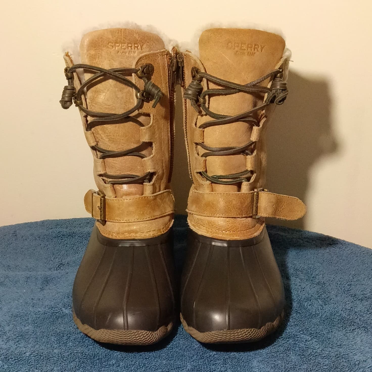 Sperry Saltwater Misty Women's Waterproof Rubber Duck Boots Size 6 - Thumbnail 2