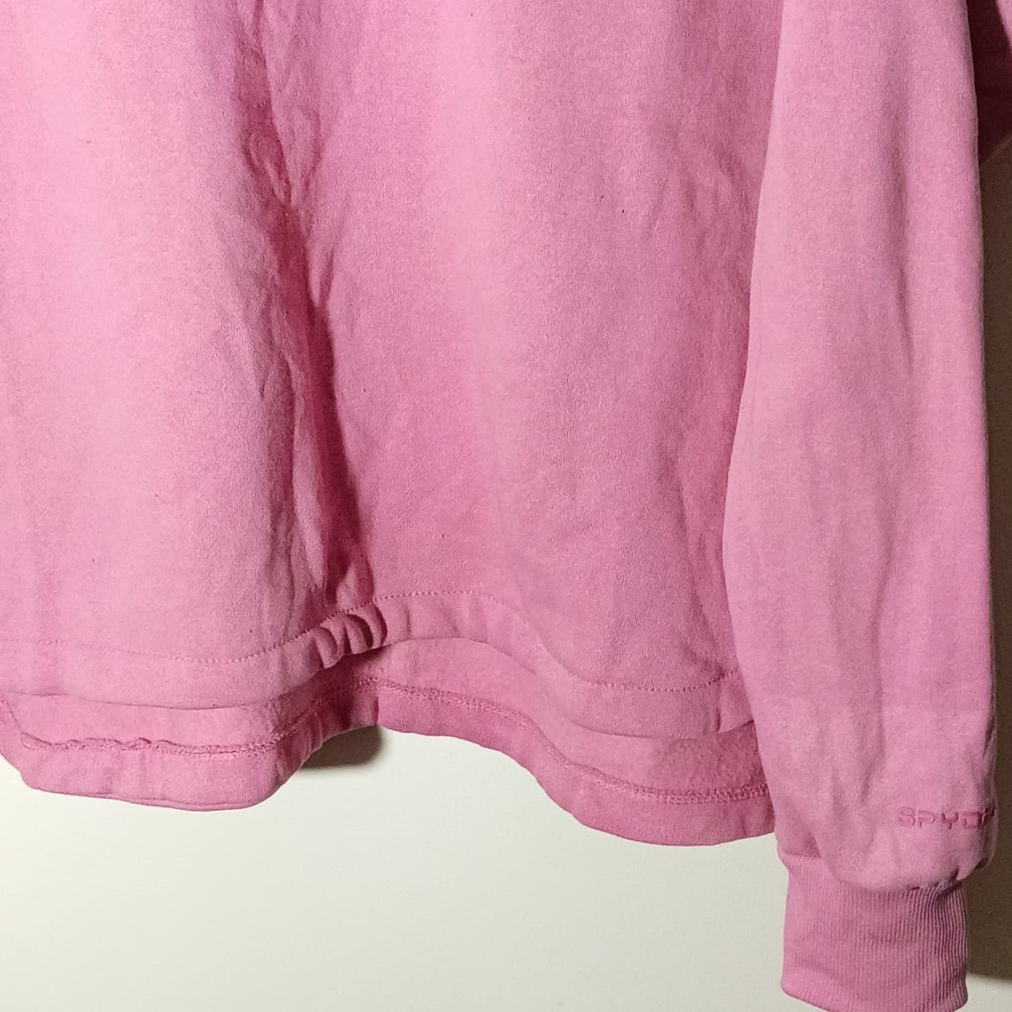 Spyder Pink Logo Crewneck Fleece Cotton Pullover Sweatshirt Women's L - Thumbnail 6