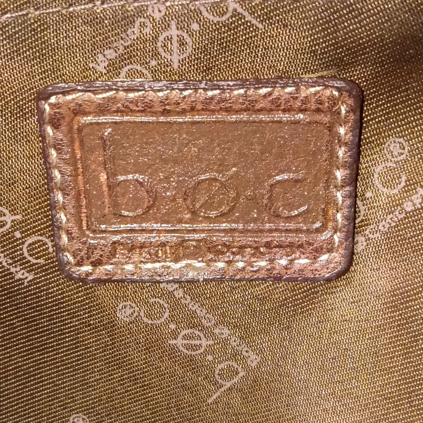 BOC Crossbody Purse Shoulder Bag Brown Tan Leather Born Concept B.O.C. Handbag - Thumbnail 9