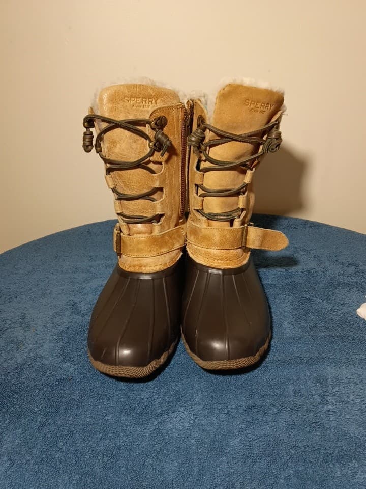 Sperry Saltwater Misty Women's Waterproof Rubber Duck Boots Size 6 - Thumbnail 23