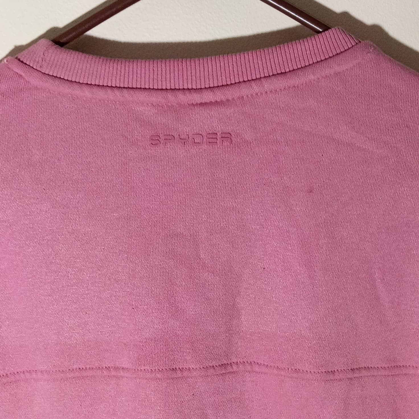 Spyder Pink Logo Crewneck Fleece Cotton Pullover Sweatshirt Women's L - Thumbnail 10