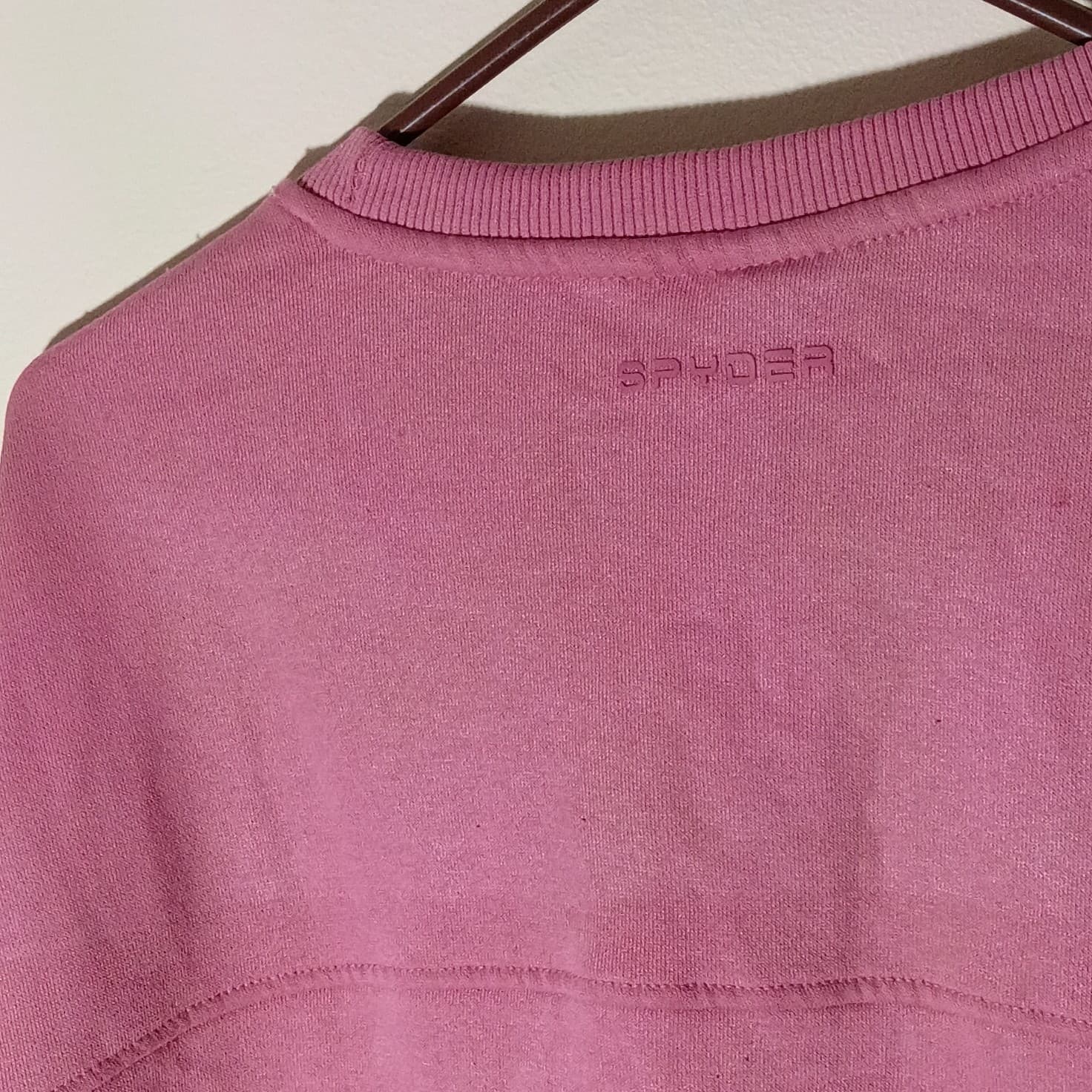 Spyder Pink Logo Crewneck Fleece Cotton Pullover Sweatshirt Women's L - Thumbnail 15