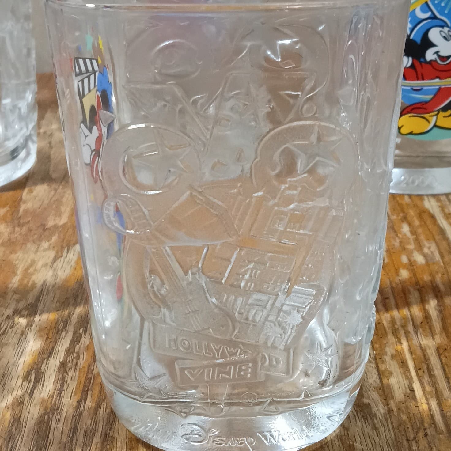 Antique 2000 Walt Disney World McDonalds Disney Glasses Cups Mickey VTG Set of 8 - Thumbnail 8