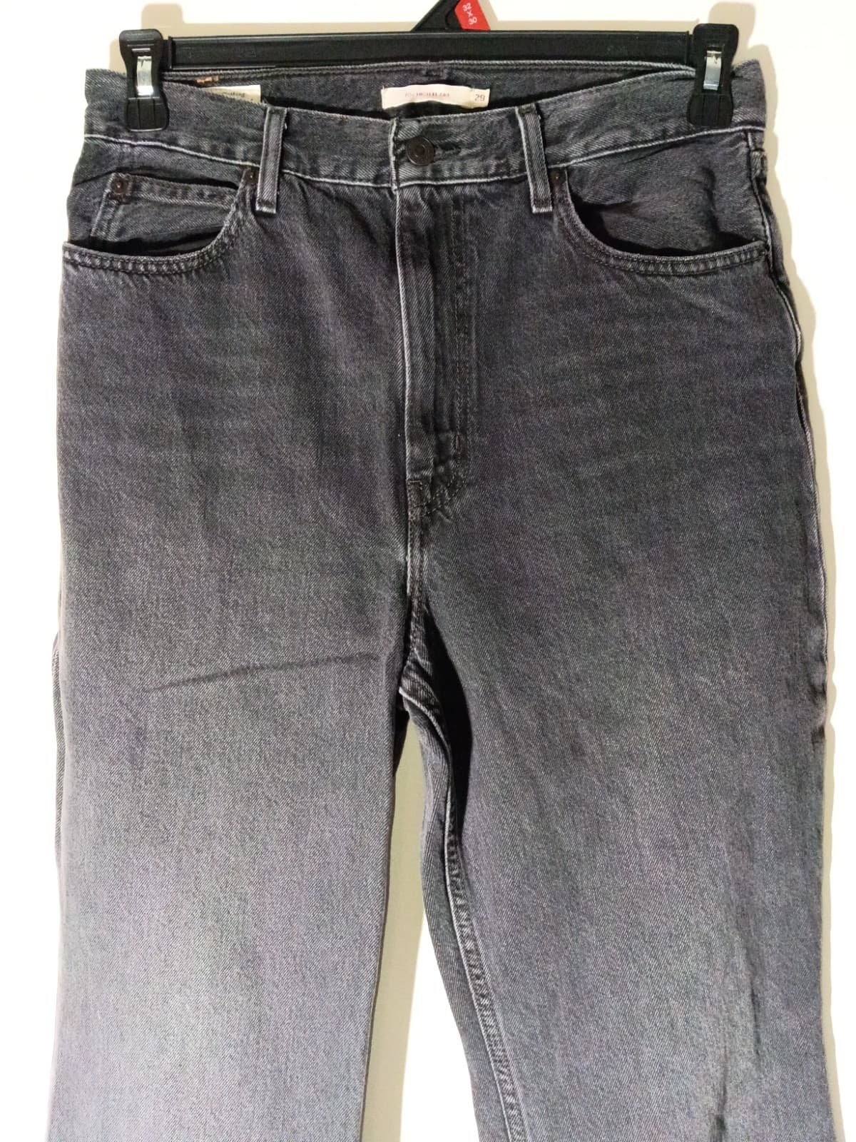 Levi’s 70s High Flare Jeans Women’s 29x32 (US 16) Black Stone Wash High Rise - Thumbnail 3