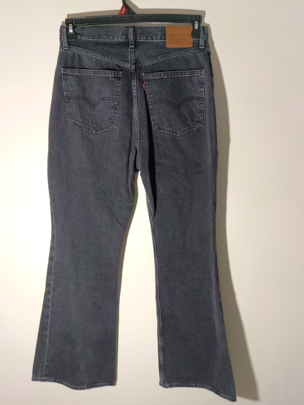 Levi’s 70s High Flare Jeans Women’s 29x32 (US 16) Black Stone Wash High Rise - Thumbnail 5