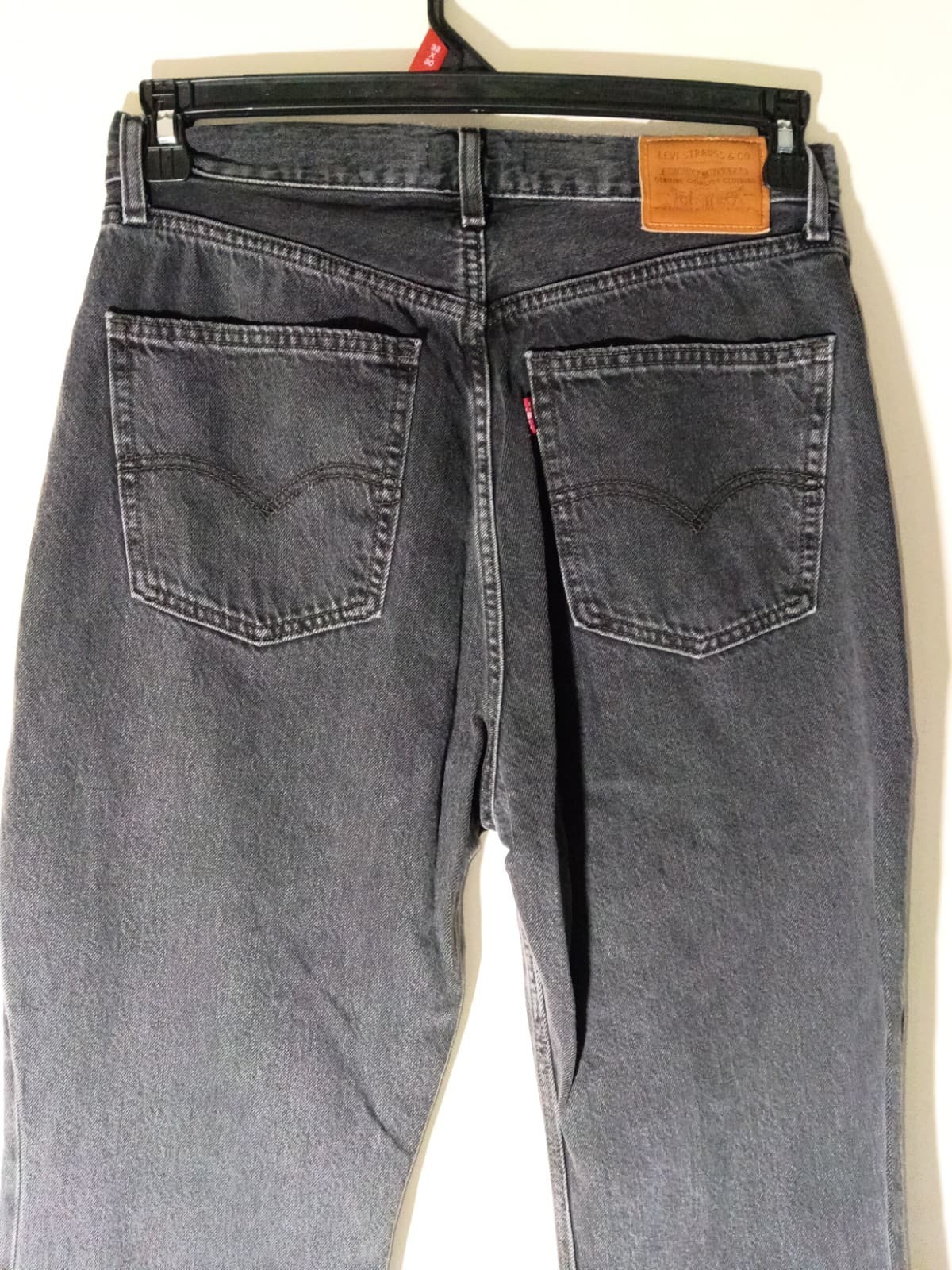 Levi’s 70s High Flare Jeans Women’s 29x32 (US 16) Black Stone Wash High Rise - Thumbnail 7