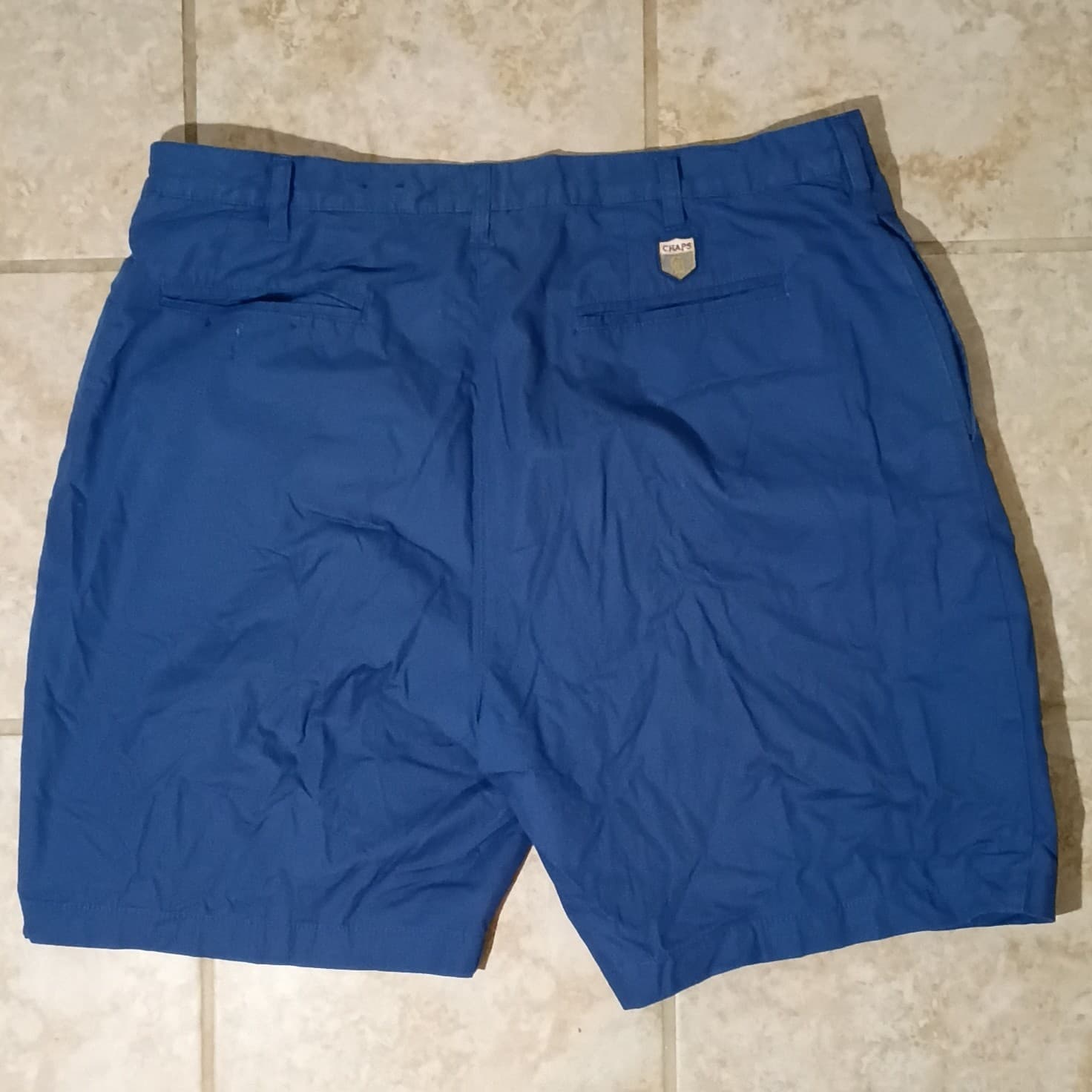 Chaps Ralph Lauren Shorts Mens 40 Blue Pleated Chino Cotton Pockets Summer - Thumbnail 8