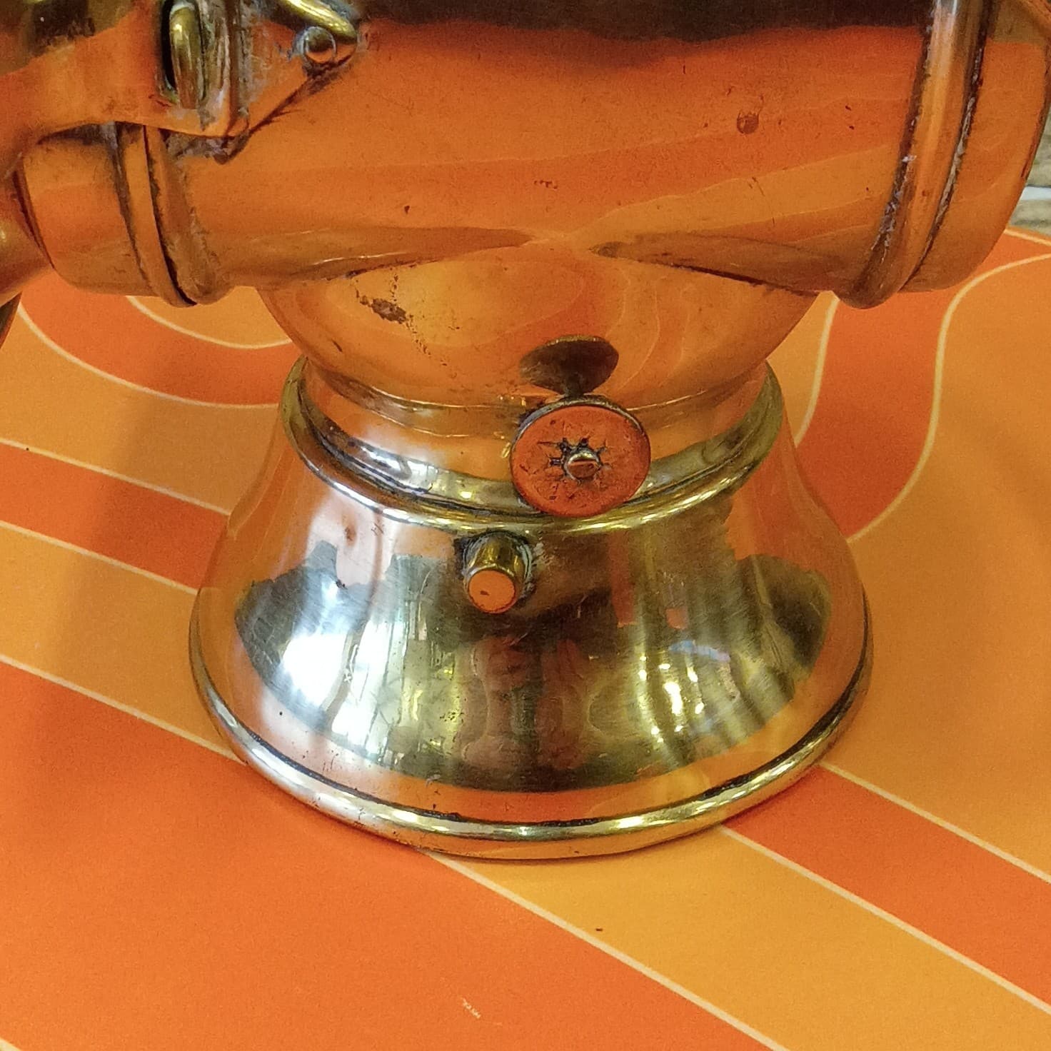 Vintage Brass HOWES & BURLEY BIRMINGHAM ILLUMINATED SIDE CAR LAMP Old Original - Thumbnail 8