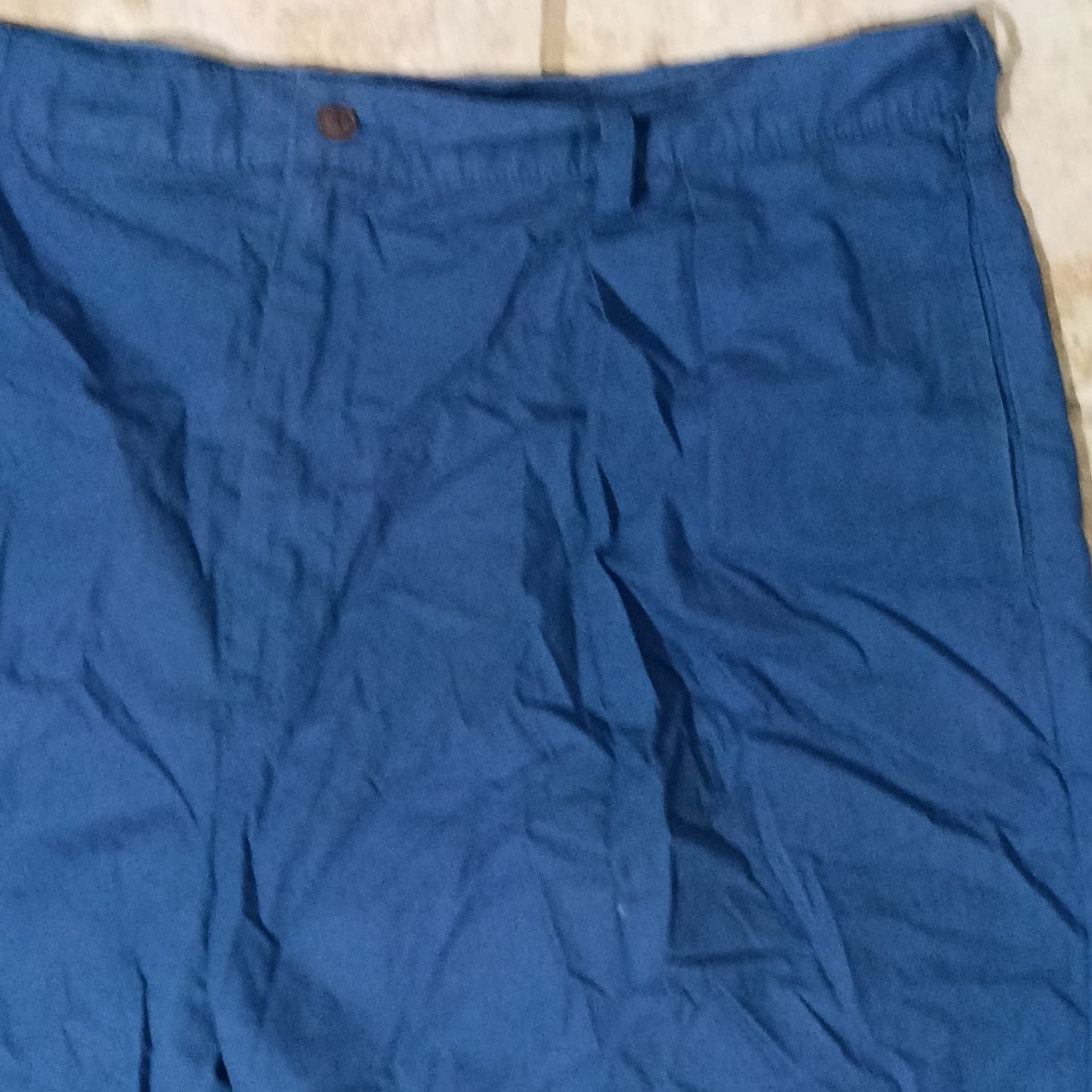 Chaps Ralph Lauren Shorts Mens 40 Blue Pleated Chino Cotton Pockets Summer - Thumbnail 4